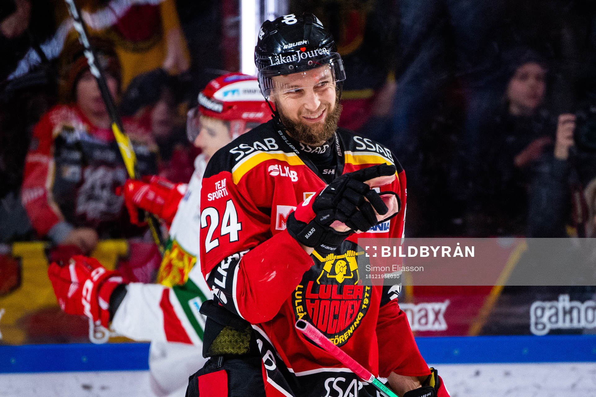 Luleås Johan Harju jublar