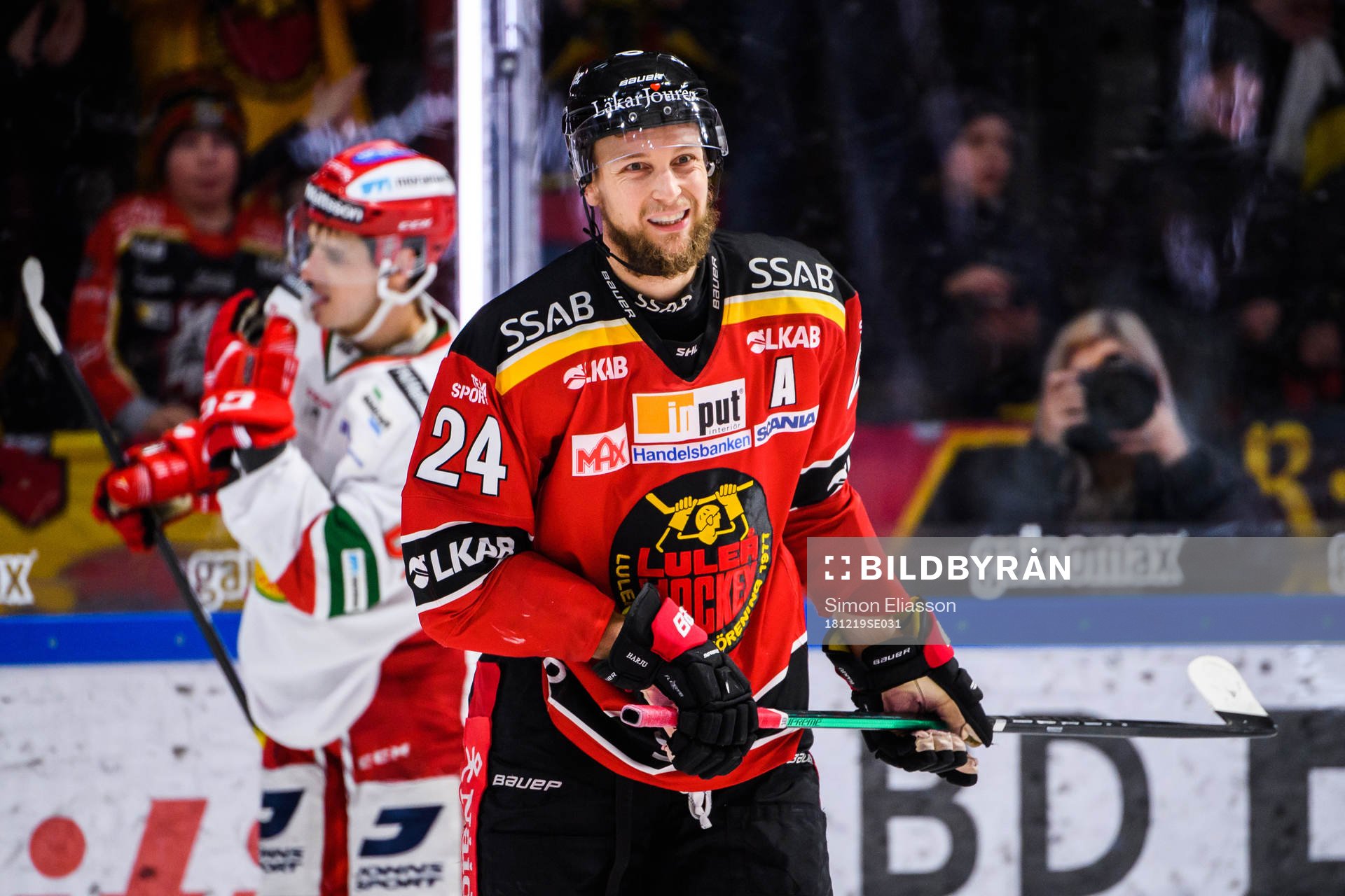 Luleås Johan Harju jublar