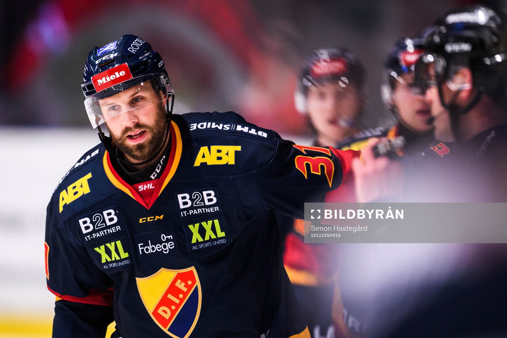 Djurgårdens Dick Axelsson jublar