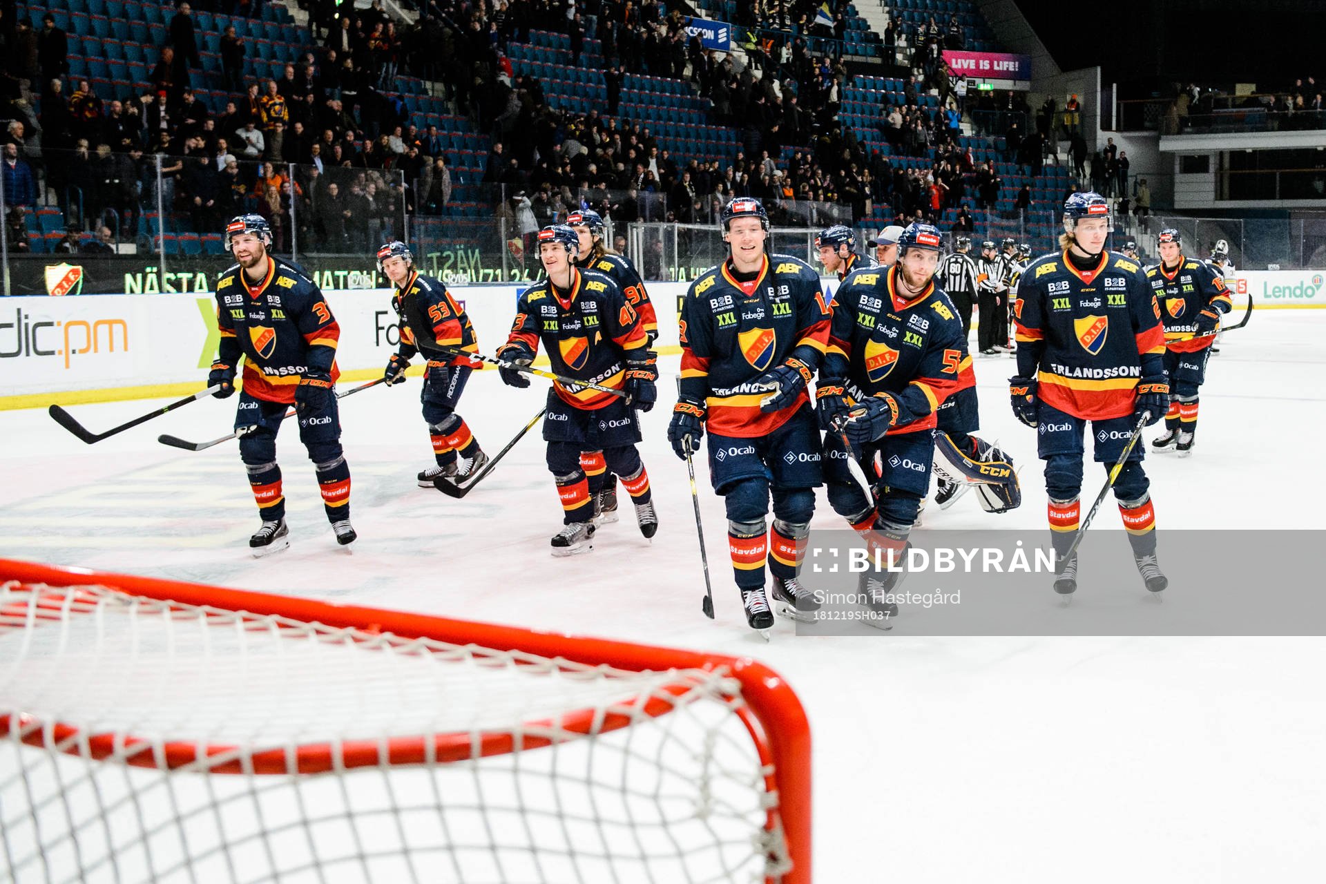 Djurgårdens spelare jublar