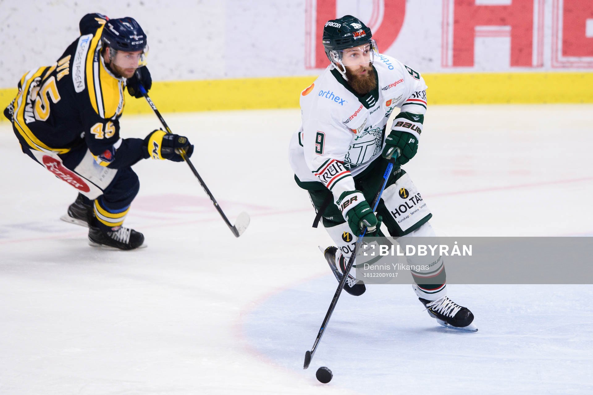 Södertäljes Sebastian Dyk och Tingsryds Måns Hermansson