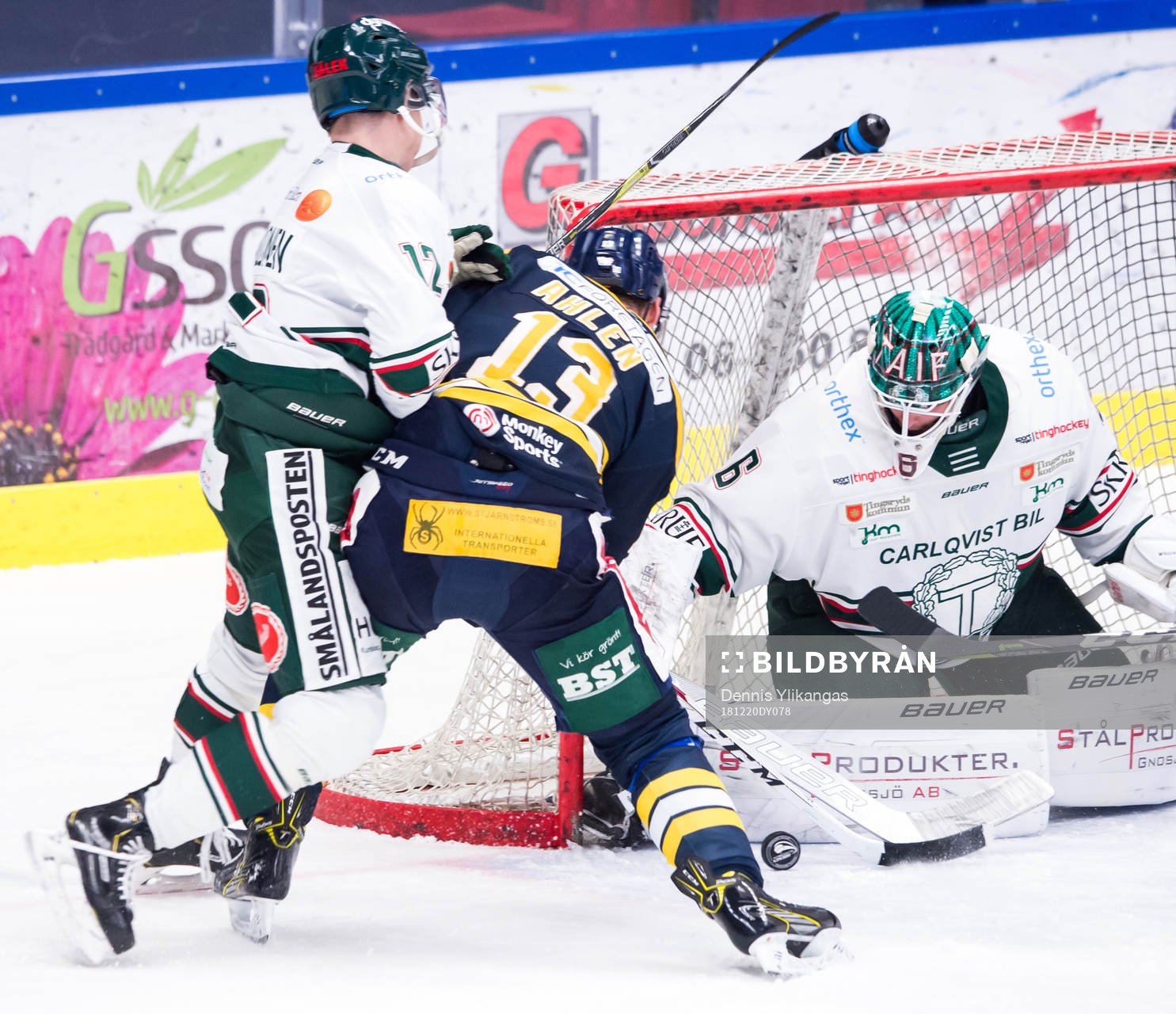 Södertäljes Mikael Ahlén och Tingsryds Joonas Valkonen,