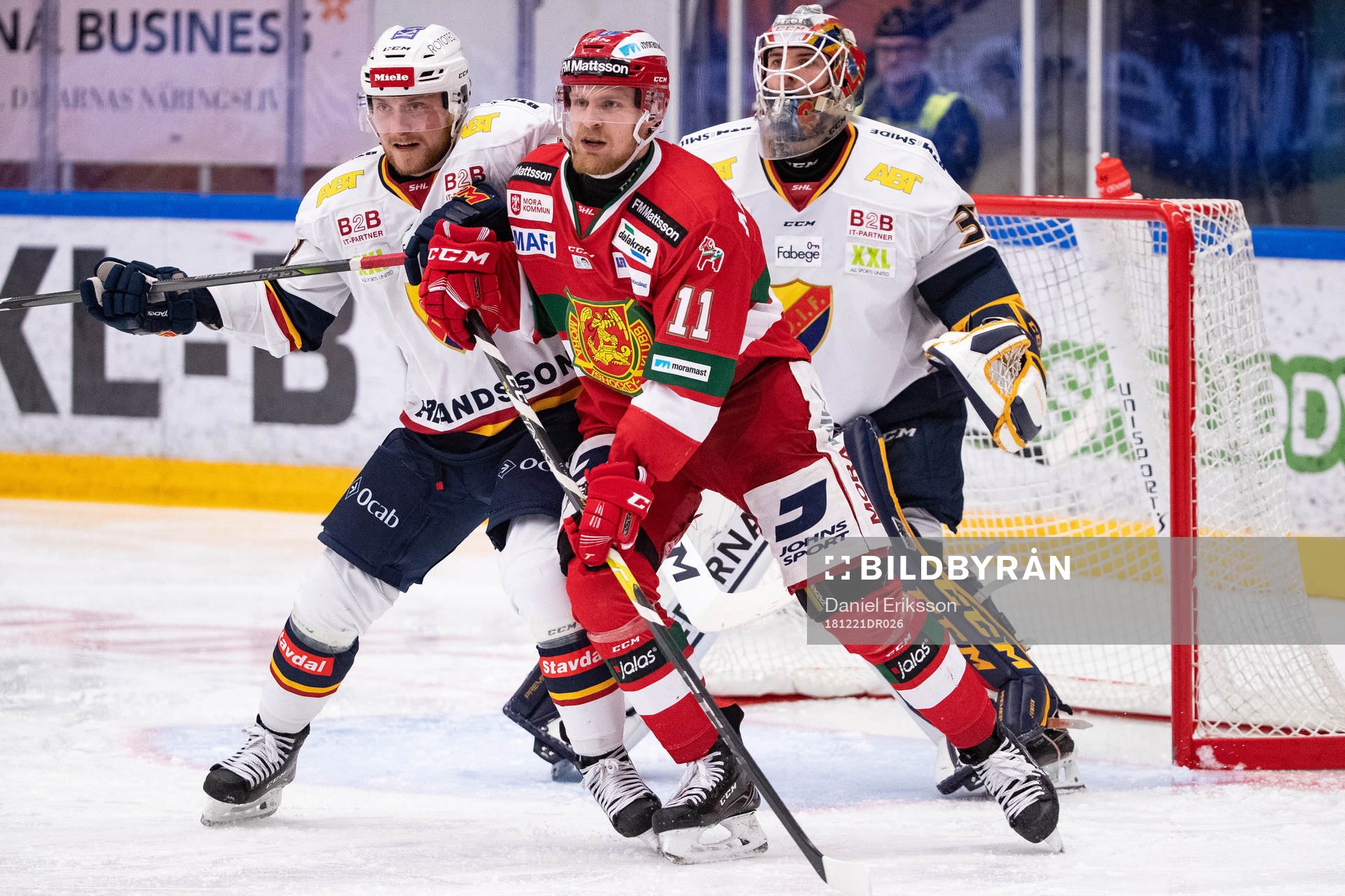 Djurgårdens Linus Hultström och Moras Alexander Hilmerson