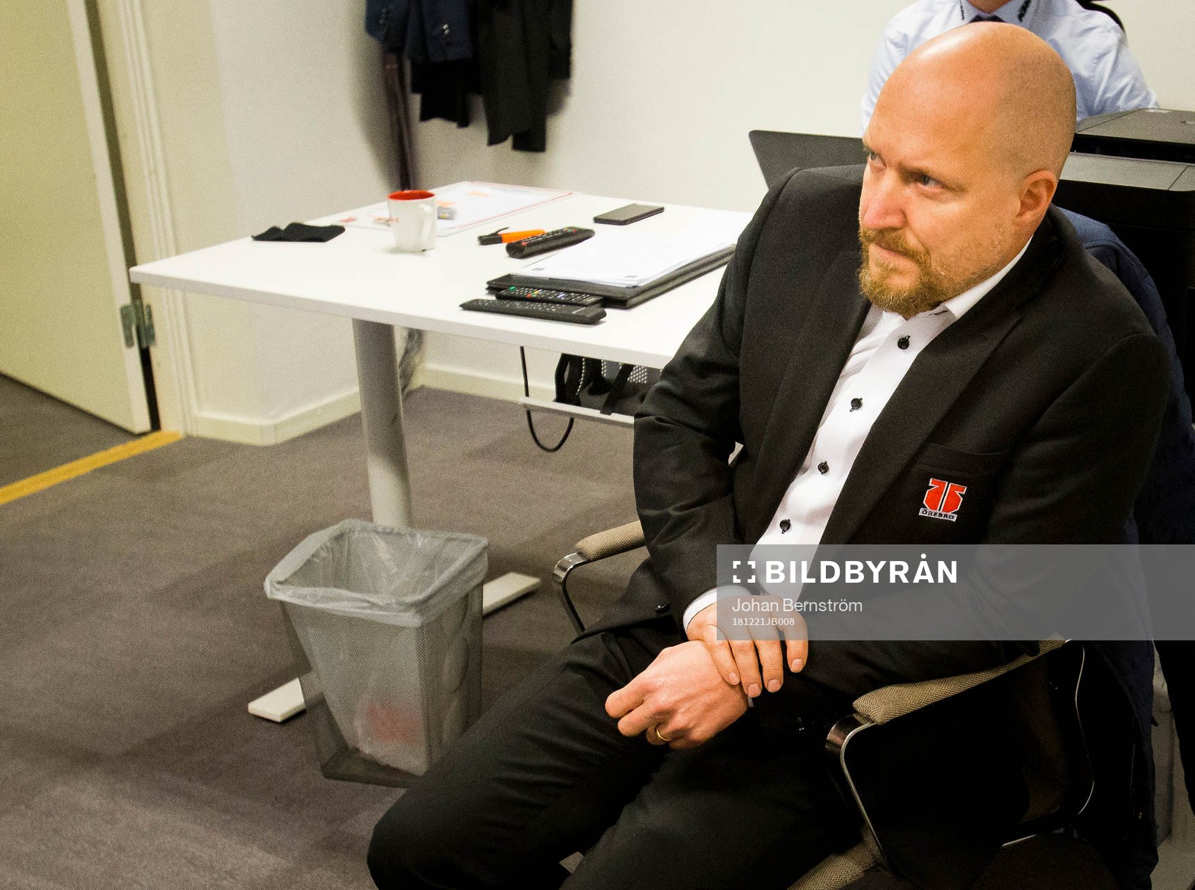 Örebros sportchef Niklas Johansson i tränarrummet