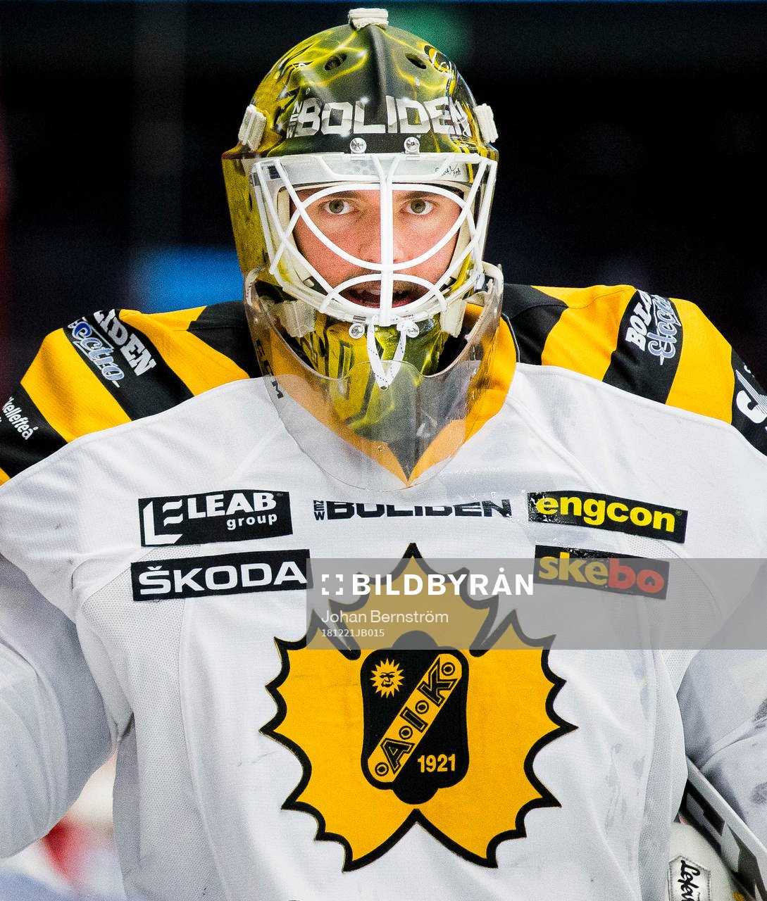 Skellefteås målvakt Gustaf Lindvall