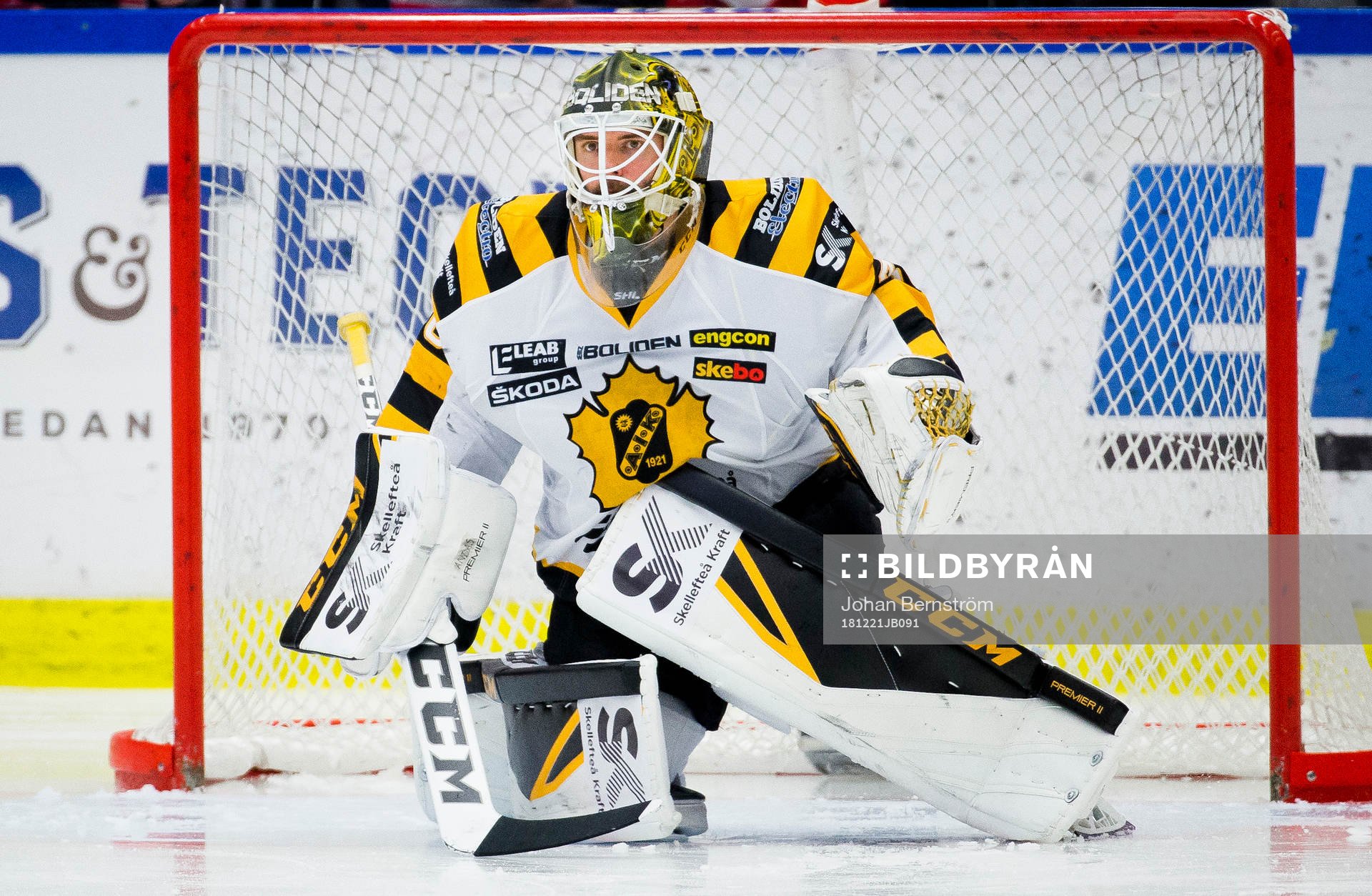Skellefteås målvakt Gustaf Lindvall
