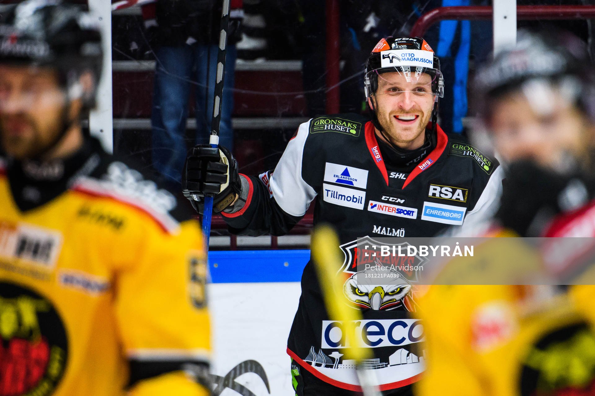 Malmö Redhawks Frederik Storm jublar