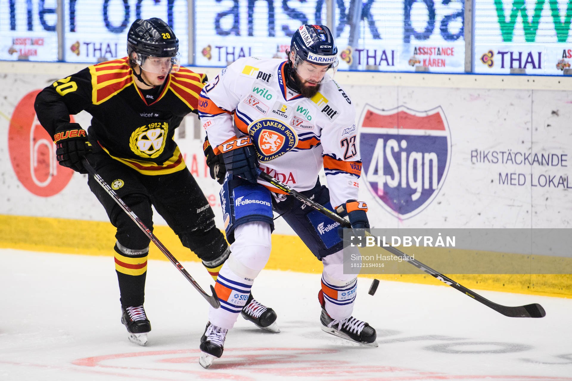 Brynäs Marcus Westfält och Växjös Roman Horak