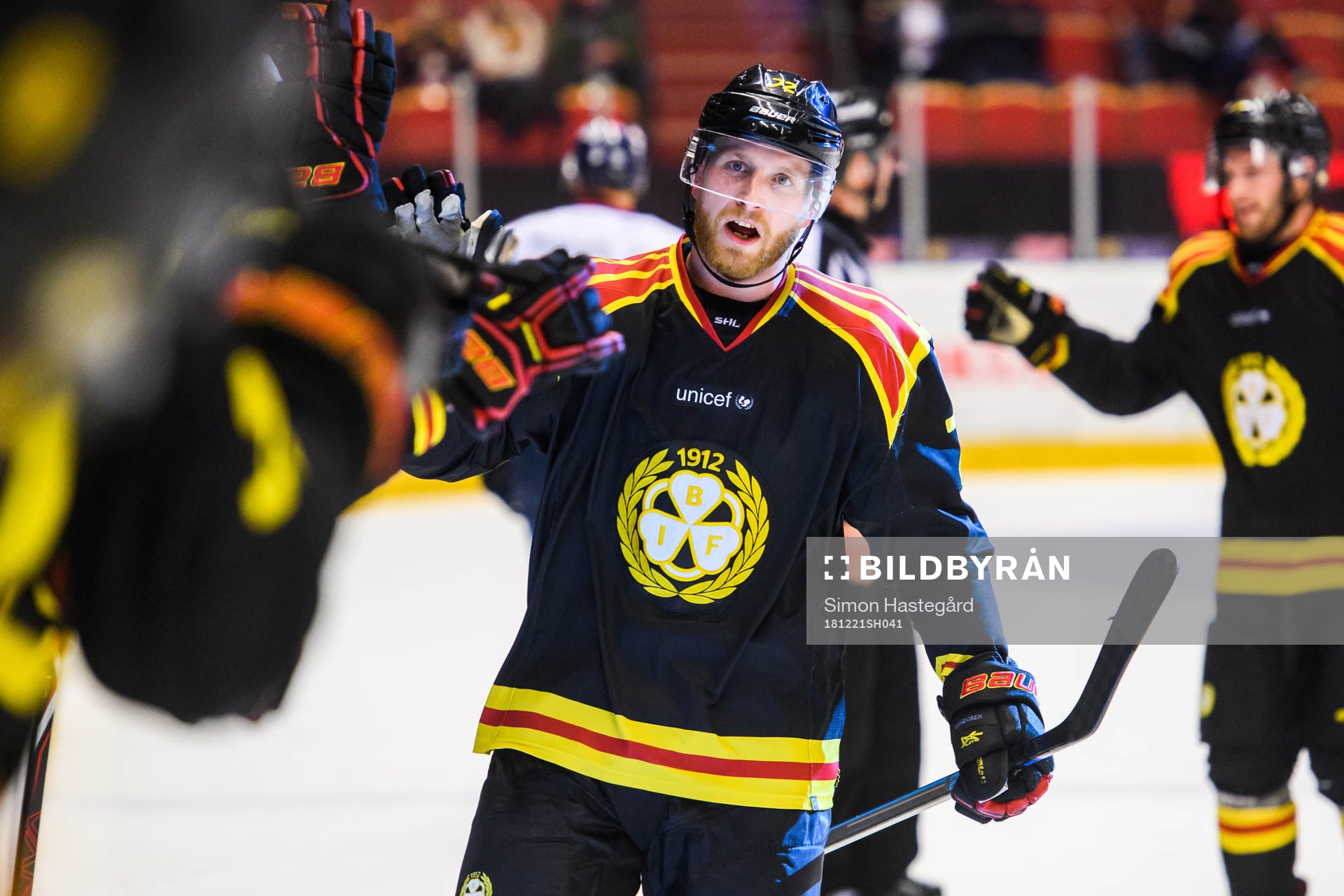 Brynäs Joachim Rohdin jublar