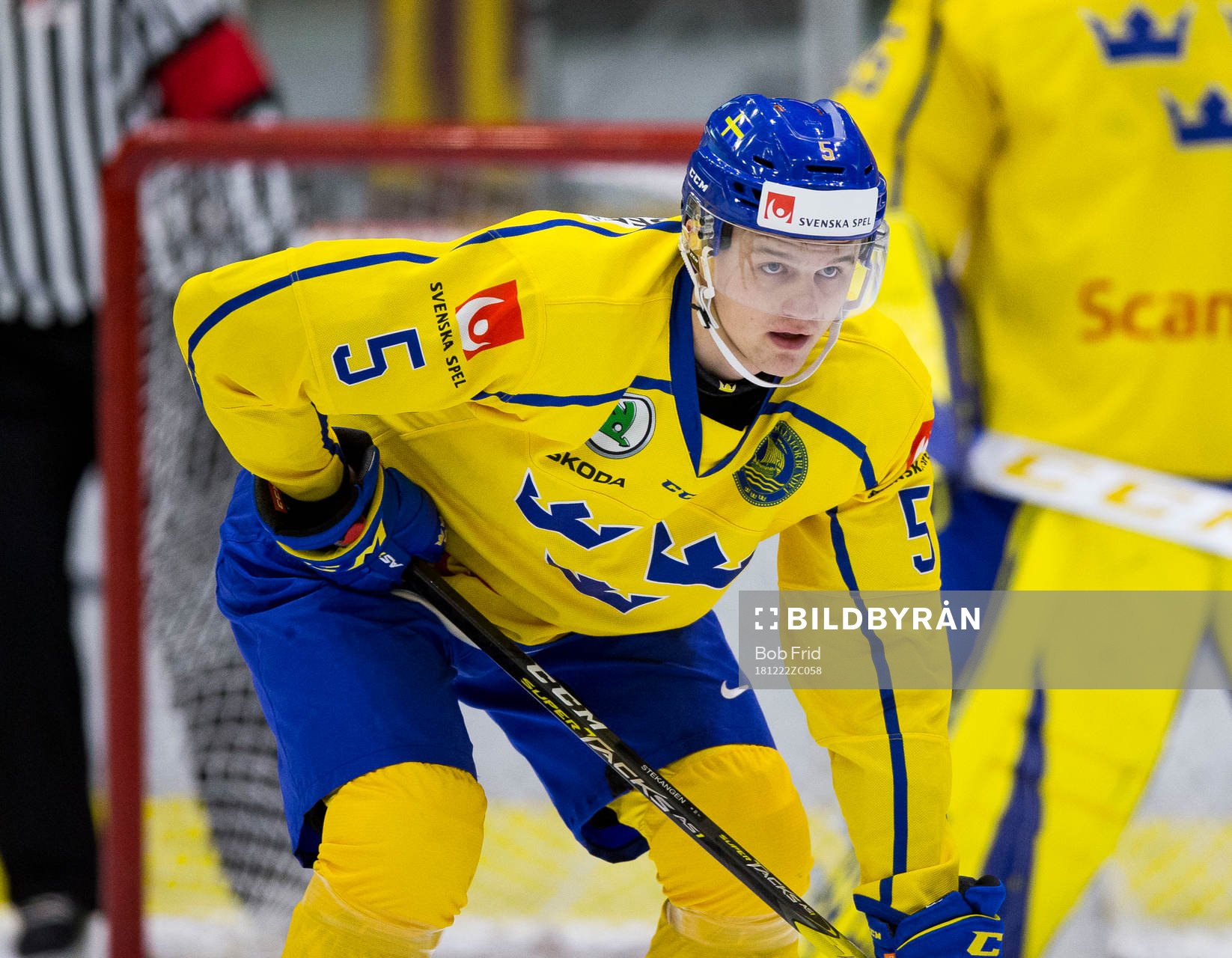 Sweden defenceman Adam Ginning (5)