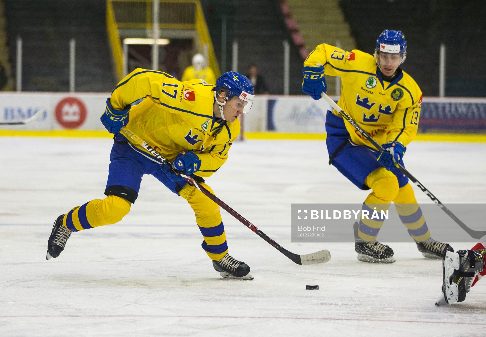 Sweden forward Filip Sveningsson (17)