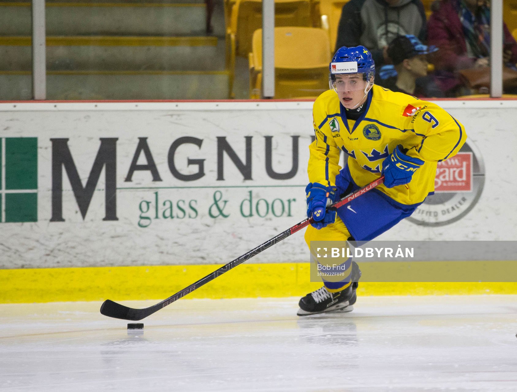 Sweden defenceman Nils Lundkvist (9)