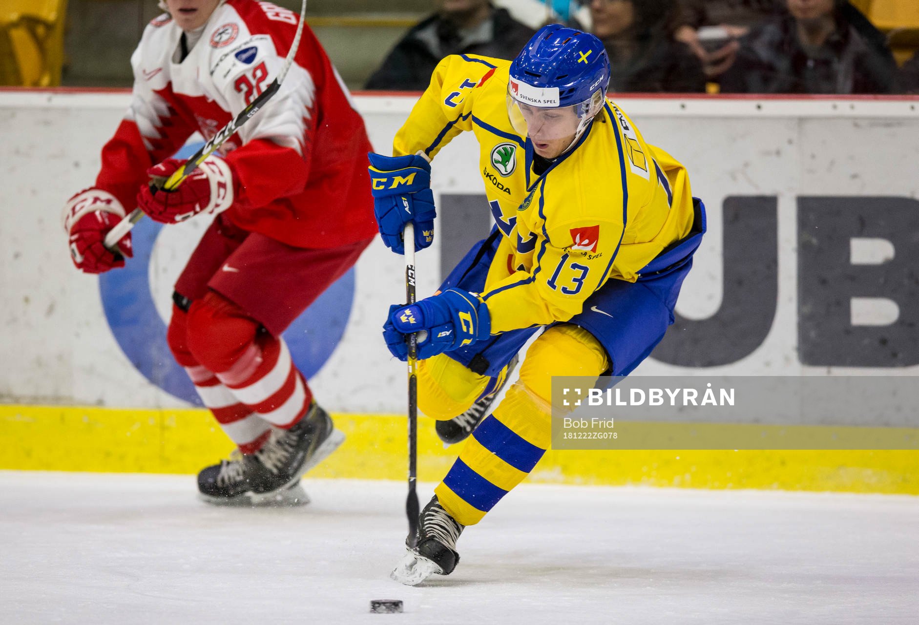 Sweden forward Johan Södergran (13)