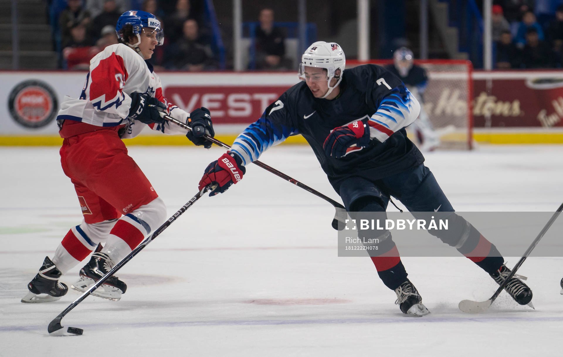 Quinn Hughes #7 of the United States
