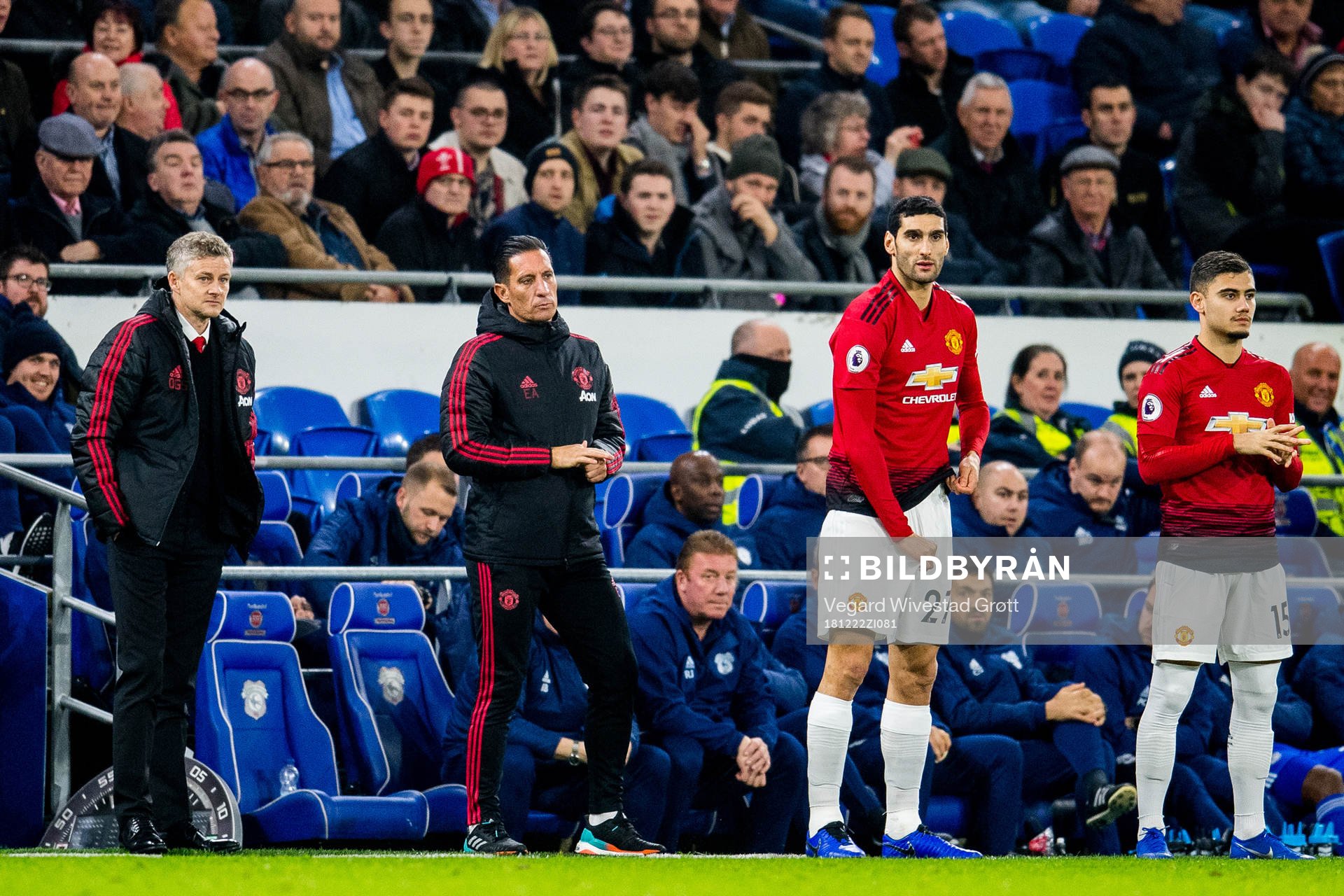 Ole Gunnar Solskjær, manager of Manchester United, Emilio