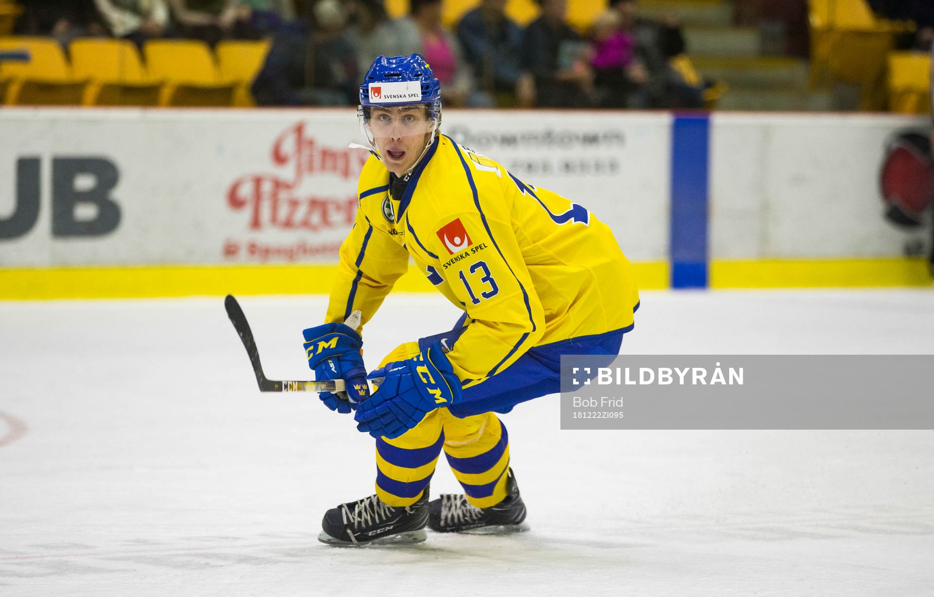 Sweden forward Johan Södergran (13)