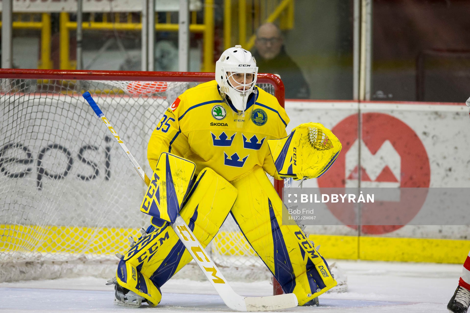 Sweden goalie Olle Eriksson Ek (35)