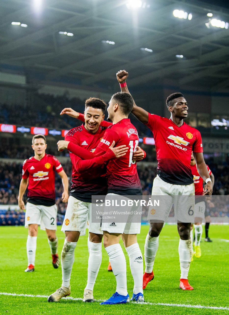 Jesse Lingard of Manchester United celebrates with