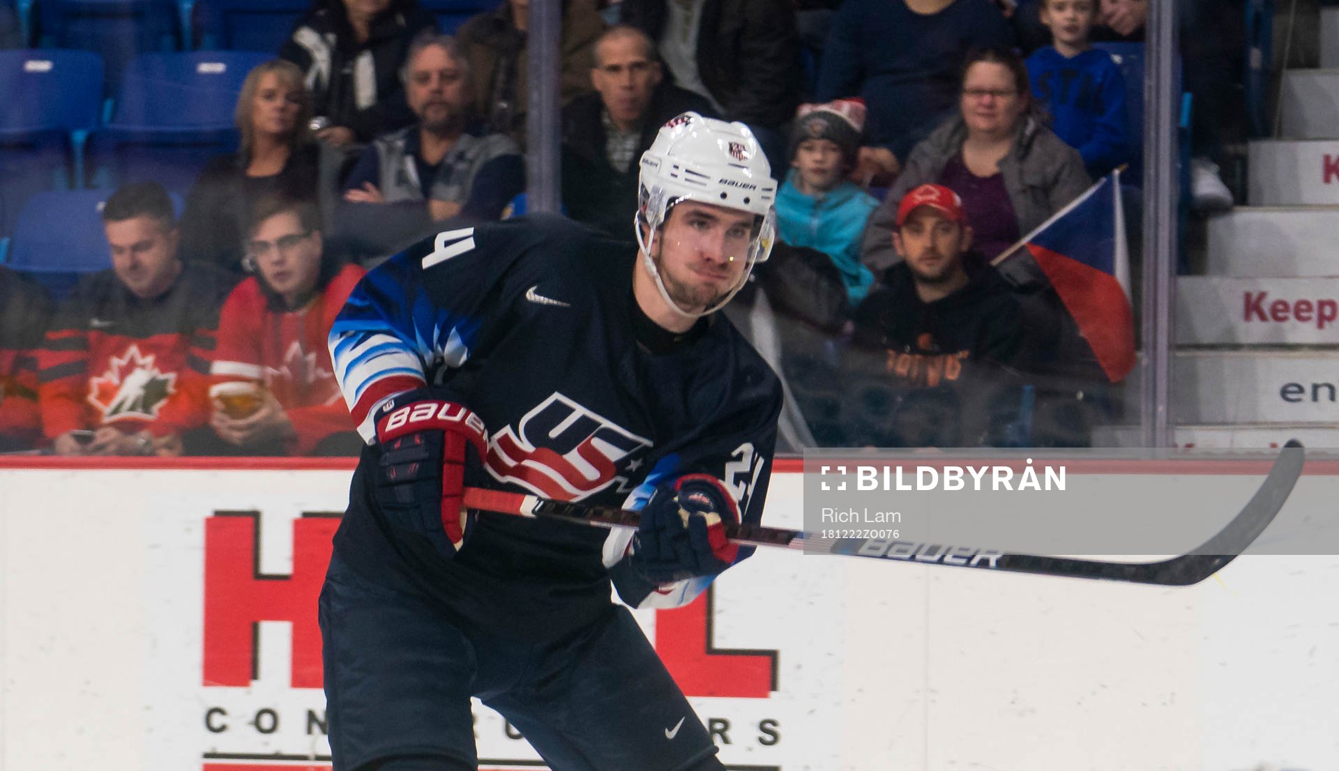 Mattias Samuelsson #24 of the United States