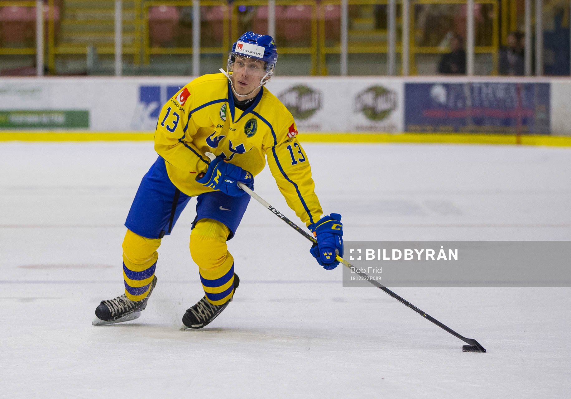 Sweden forward Johan Södergran (13)