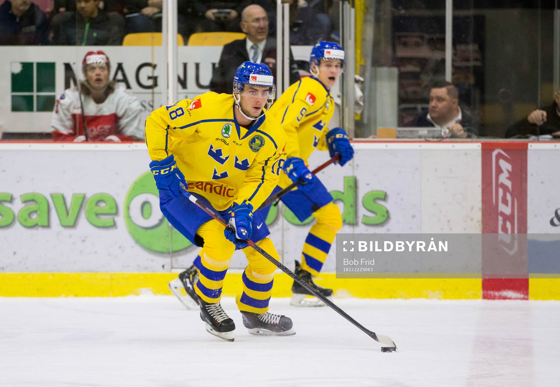 Sweden forward Jacob Olofsson (18)