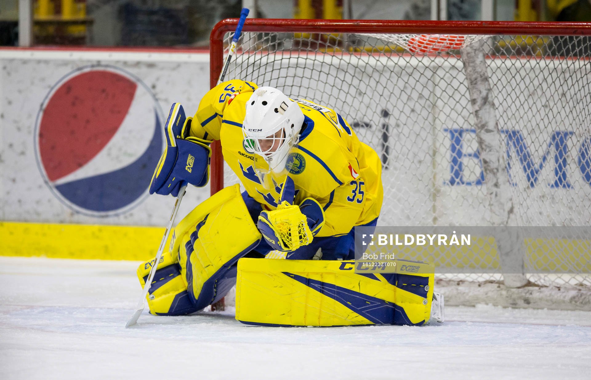 Sweden goalie Olle Eriksson Ek (35)