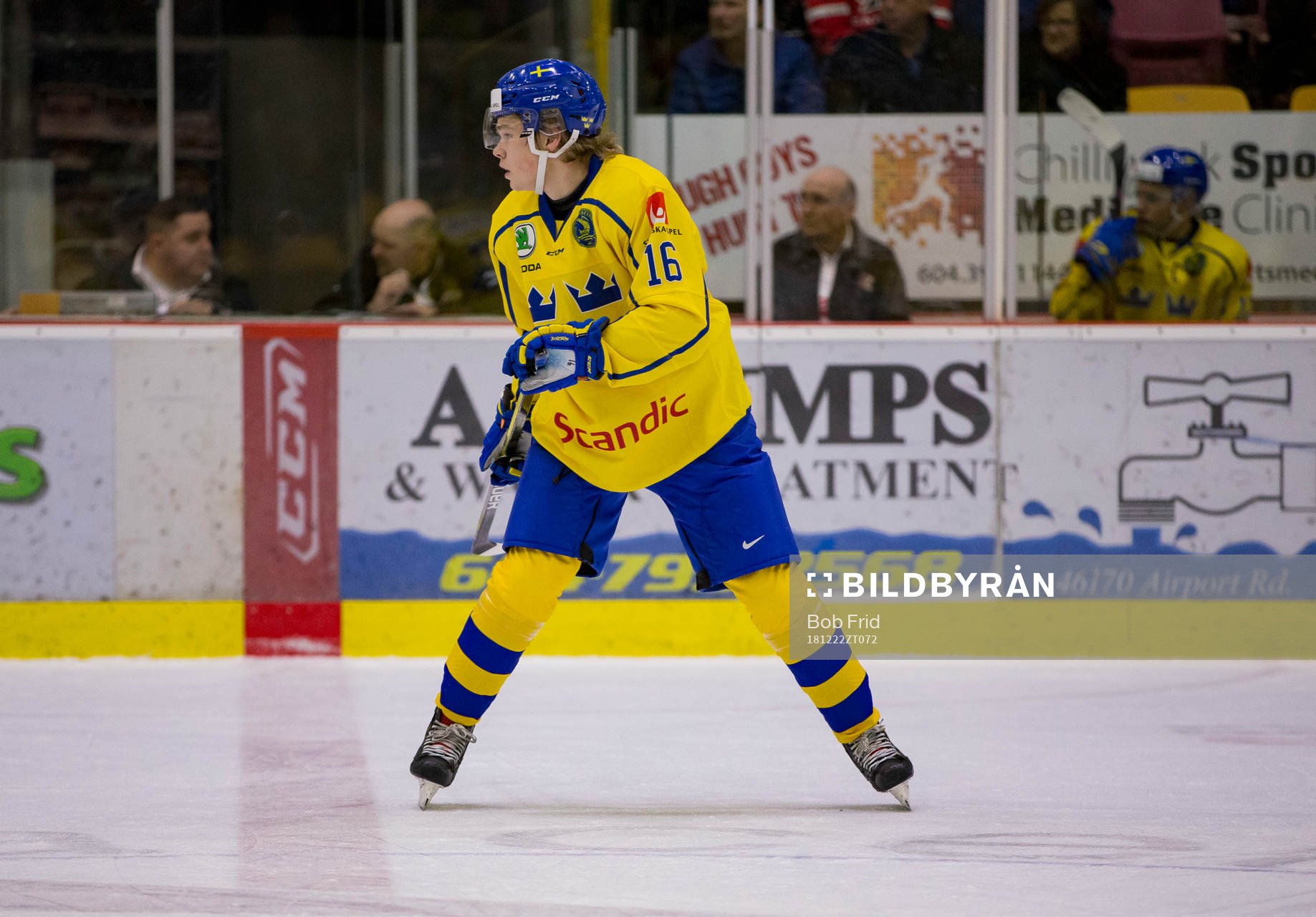 Sweden defenceman Filip Westerlund (16)