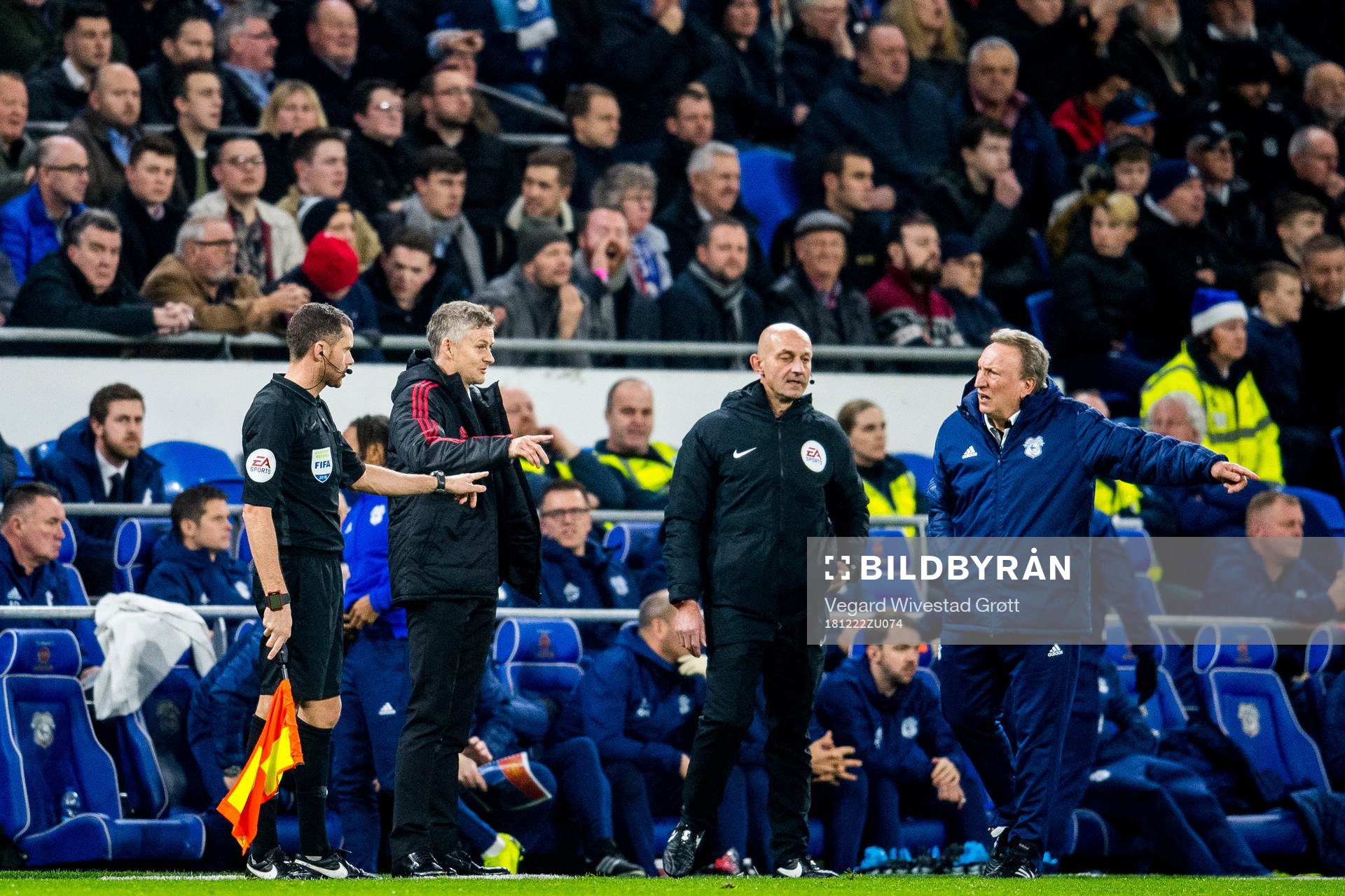 Ole Gunnar Solskjær, manager of Manchester United, and