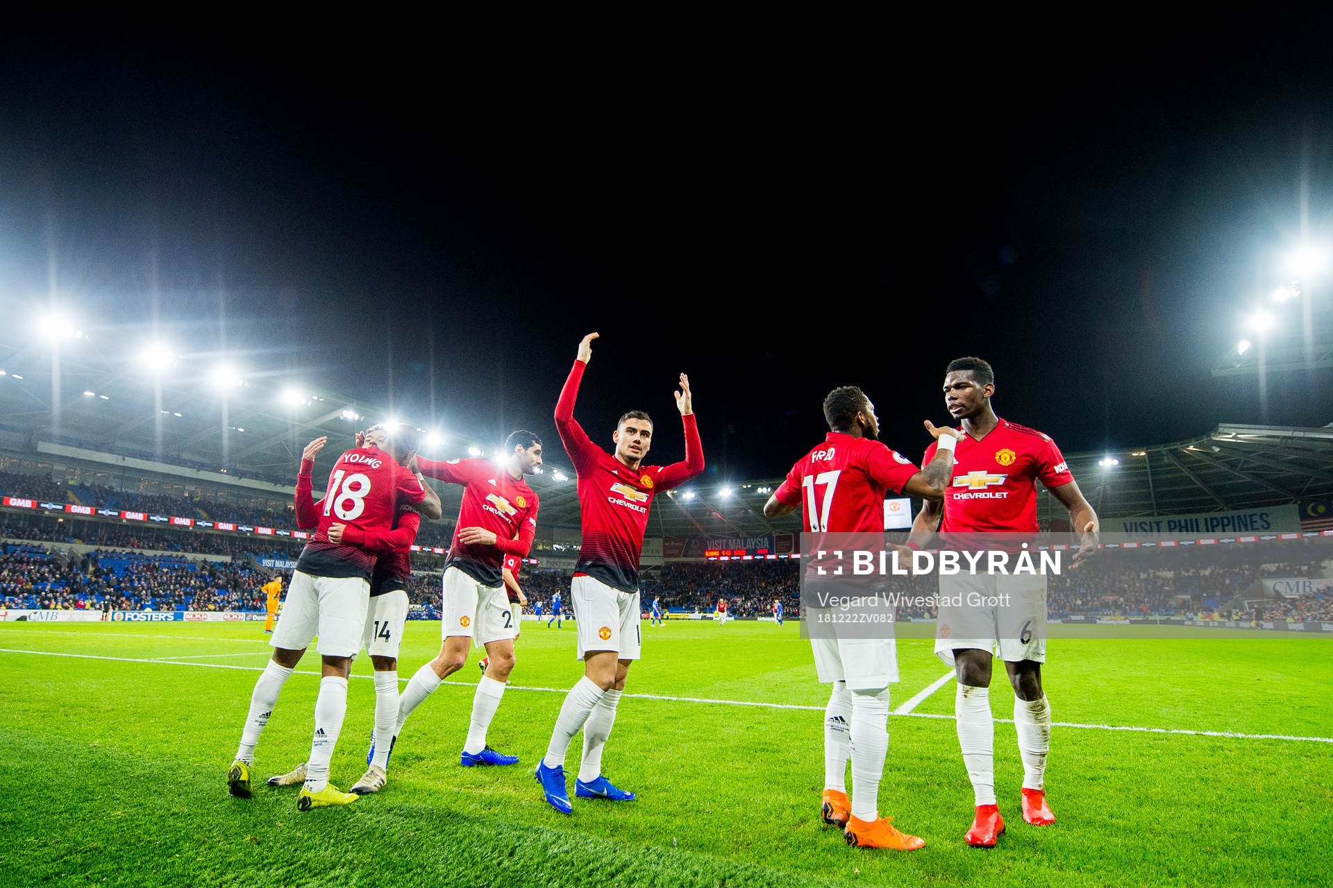 Jesse Lingard of Manchester United celebrates with