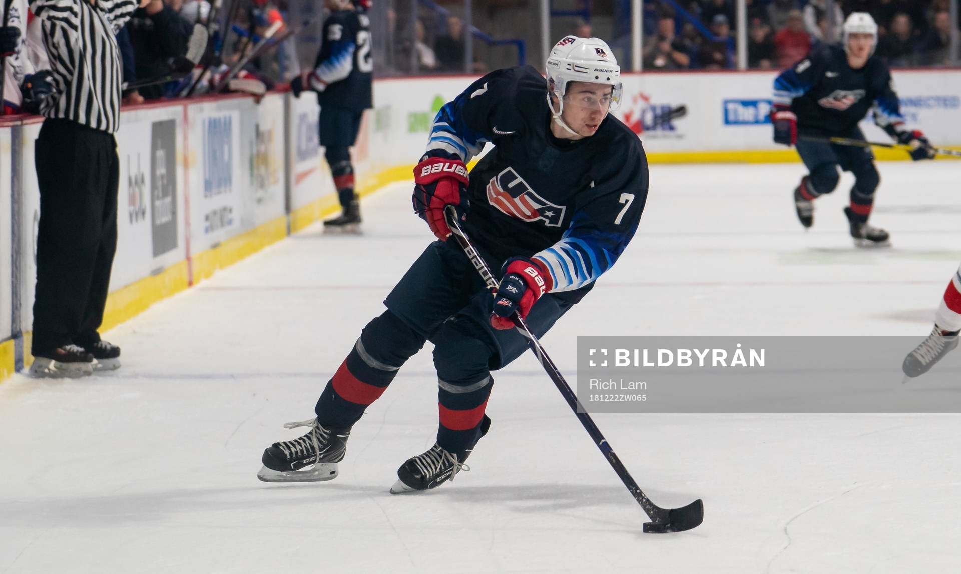 Quinn Hughes #7 of the United States