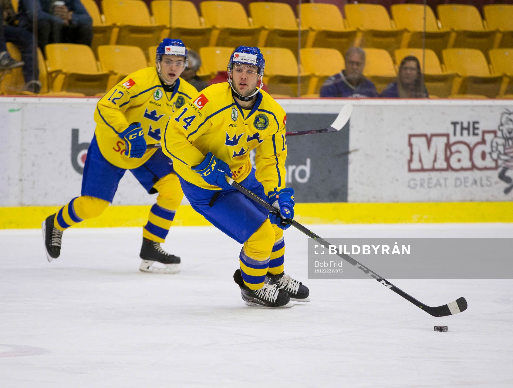 Sweden forward Hugo Leufvenius (14)