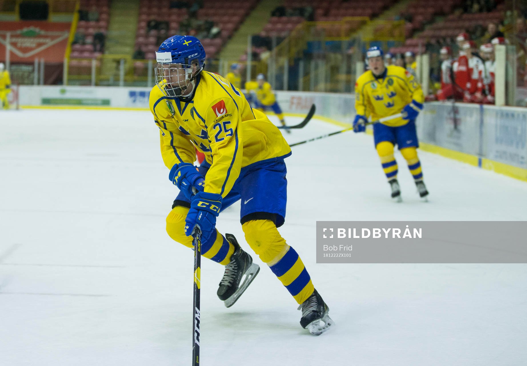 Sweden defenceman Philip Broberg (25)