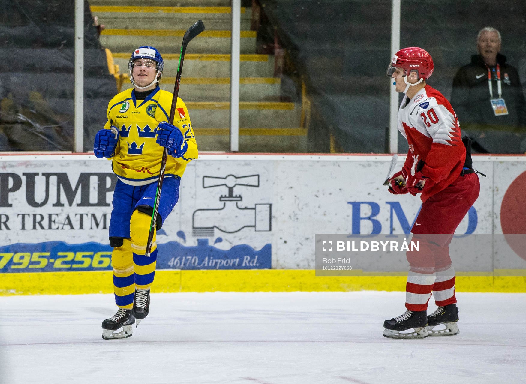 Denmark forward Lukas Bach Nielsen (20) looks