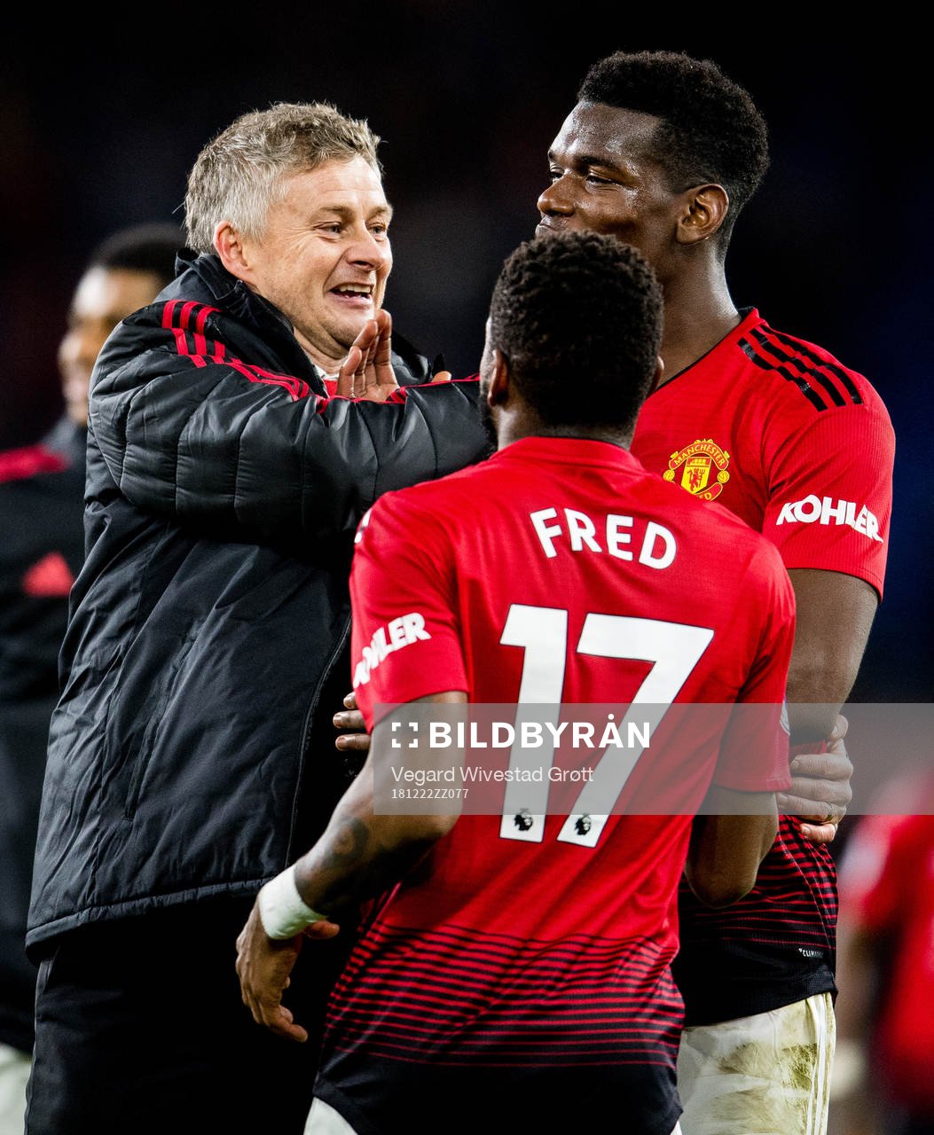 Ole Gunnar Solskjær, manager of Manchester United, Fred