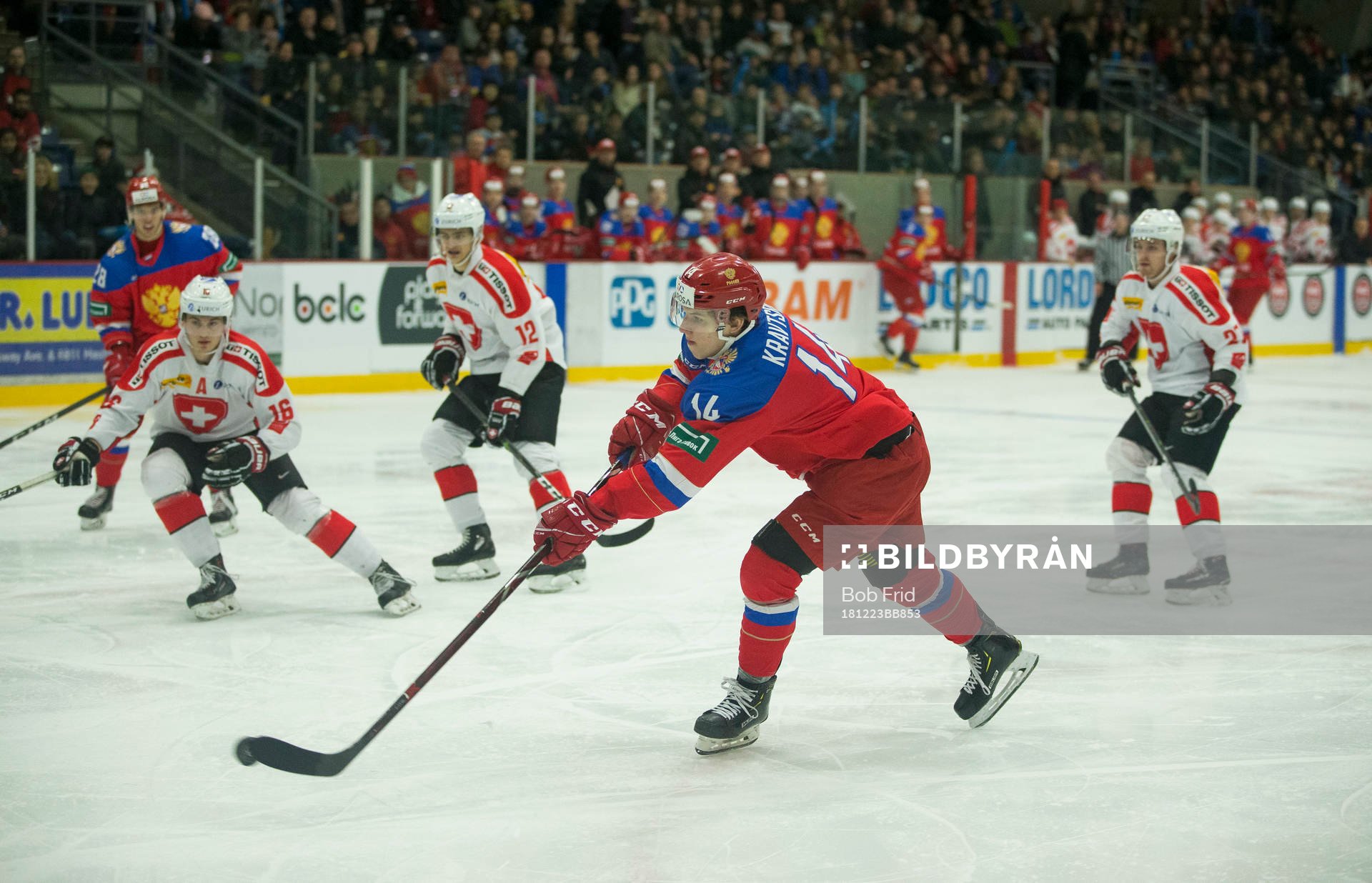 Russia forward Vitalii Kravtsov (14)