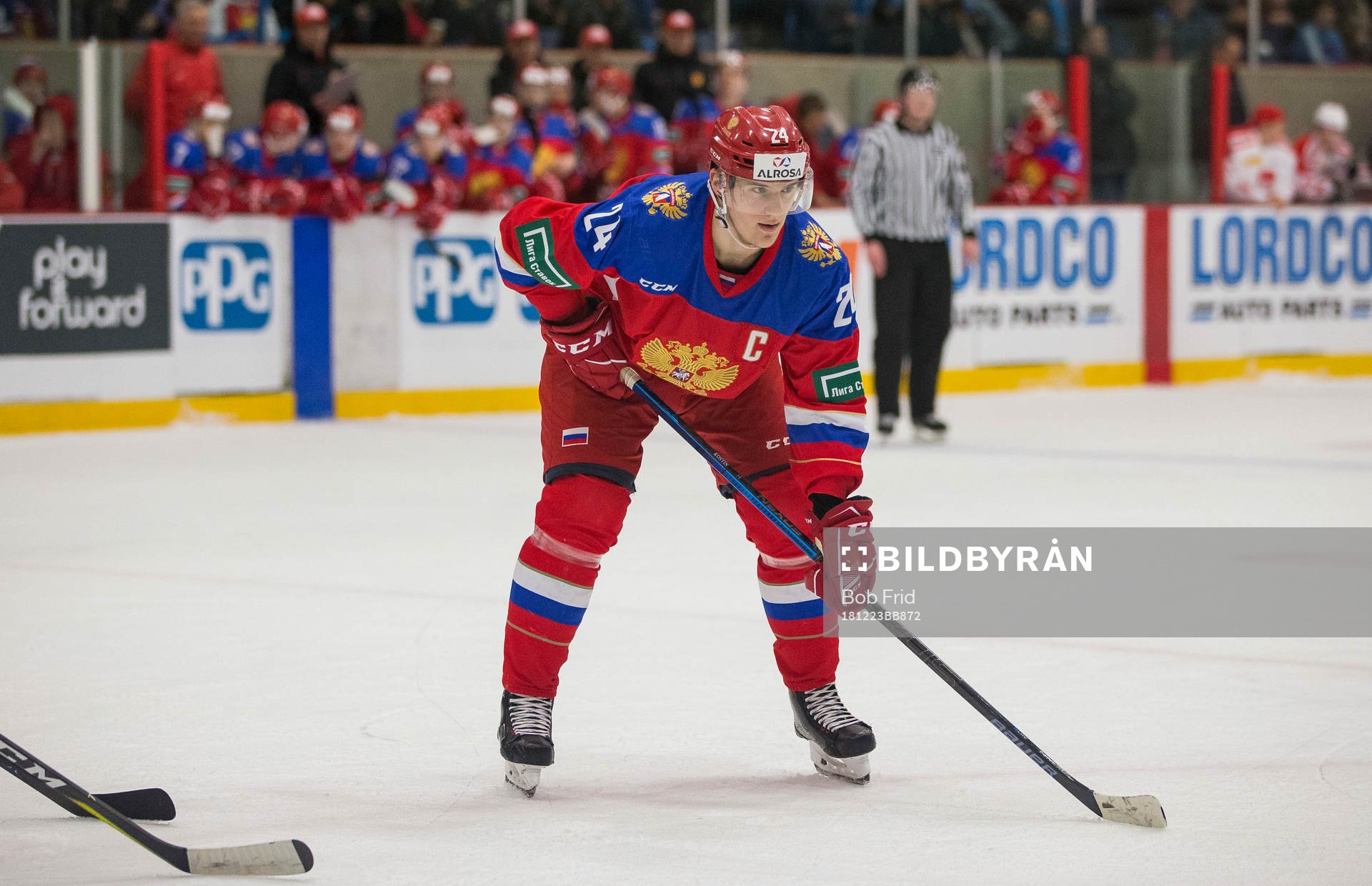 Russia forward Klim Kostin (24)