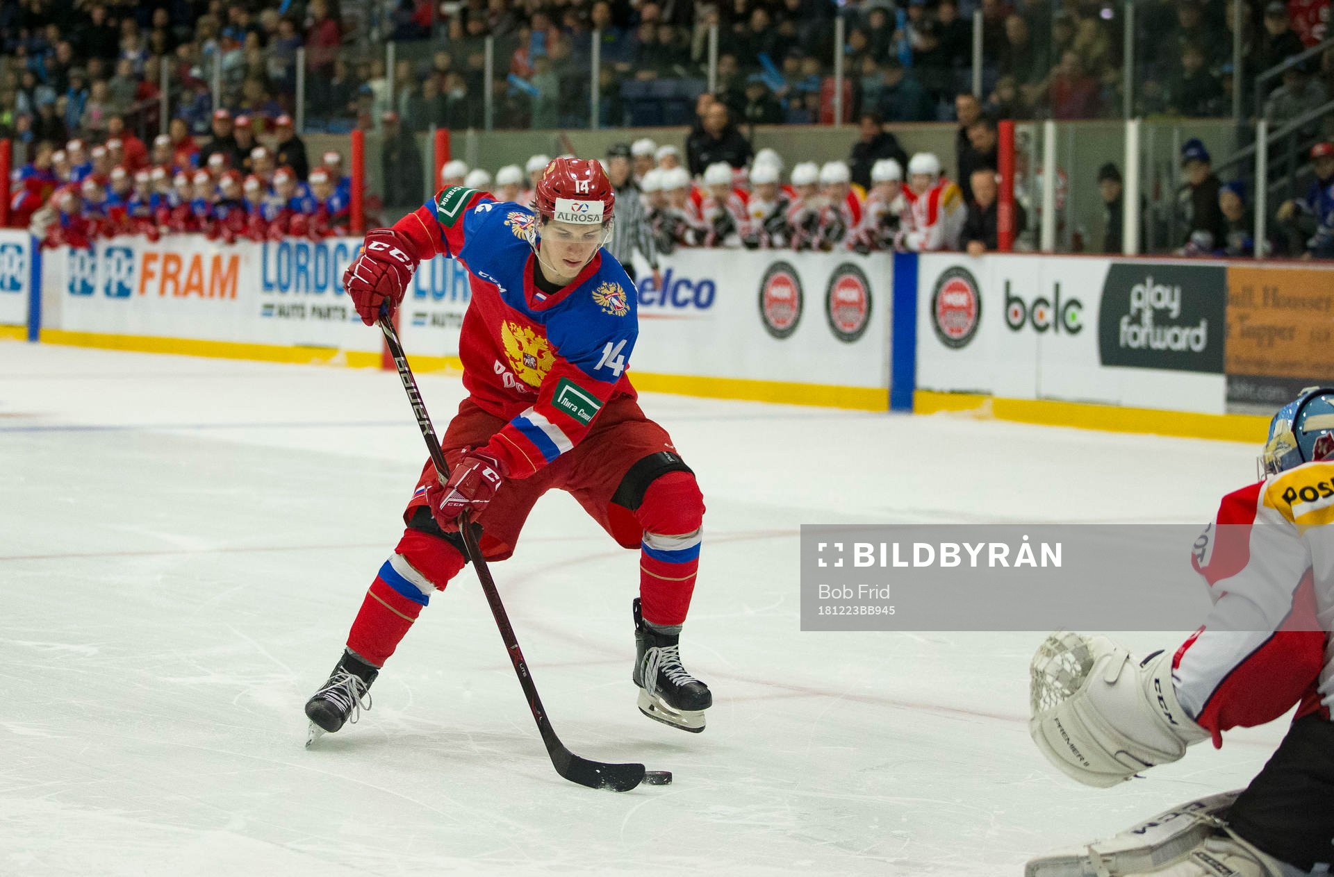 Russia forward Vitalii Kravtsov (14)