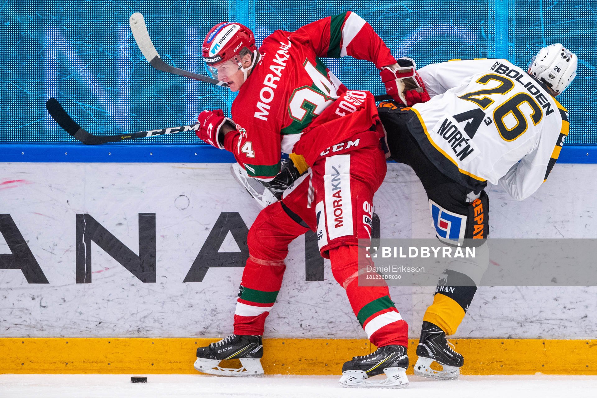 Moras Adam Edström och Skellefteås Patrik Norén