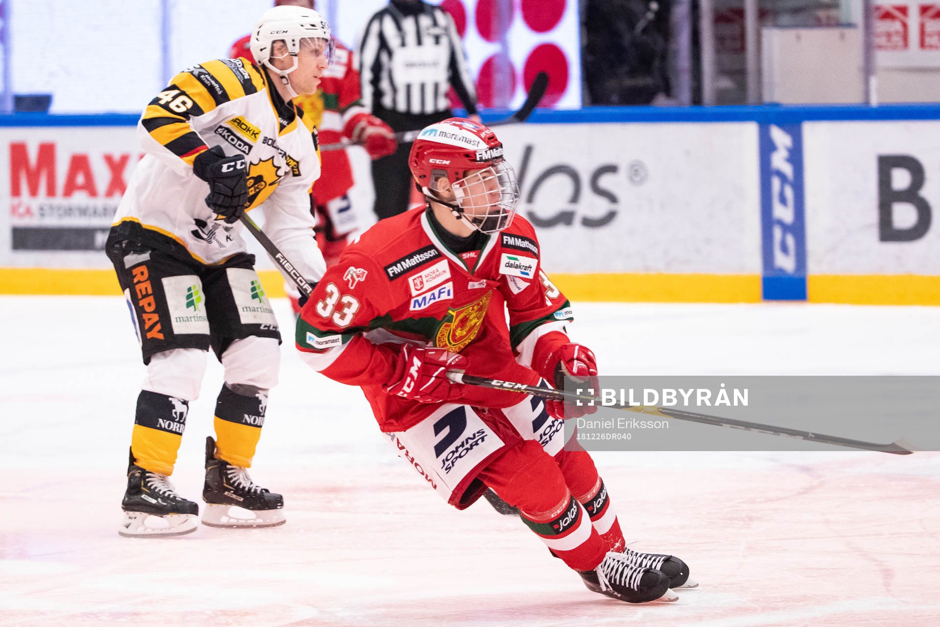Moras Charles Eklund och Skellefteås Mathis Olimb