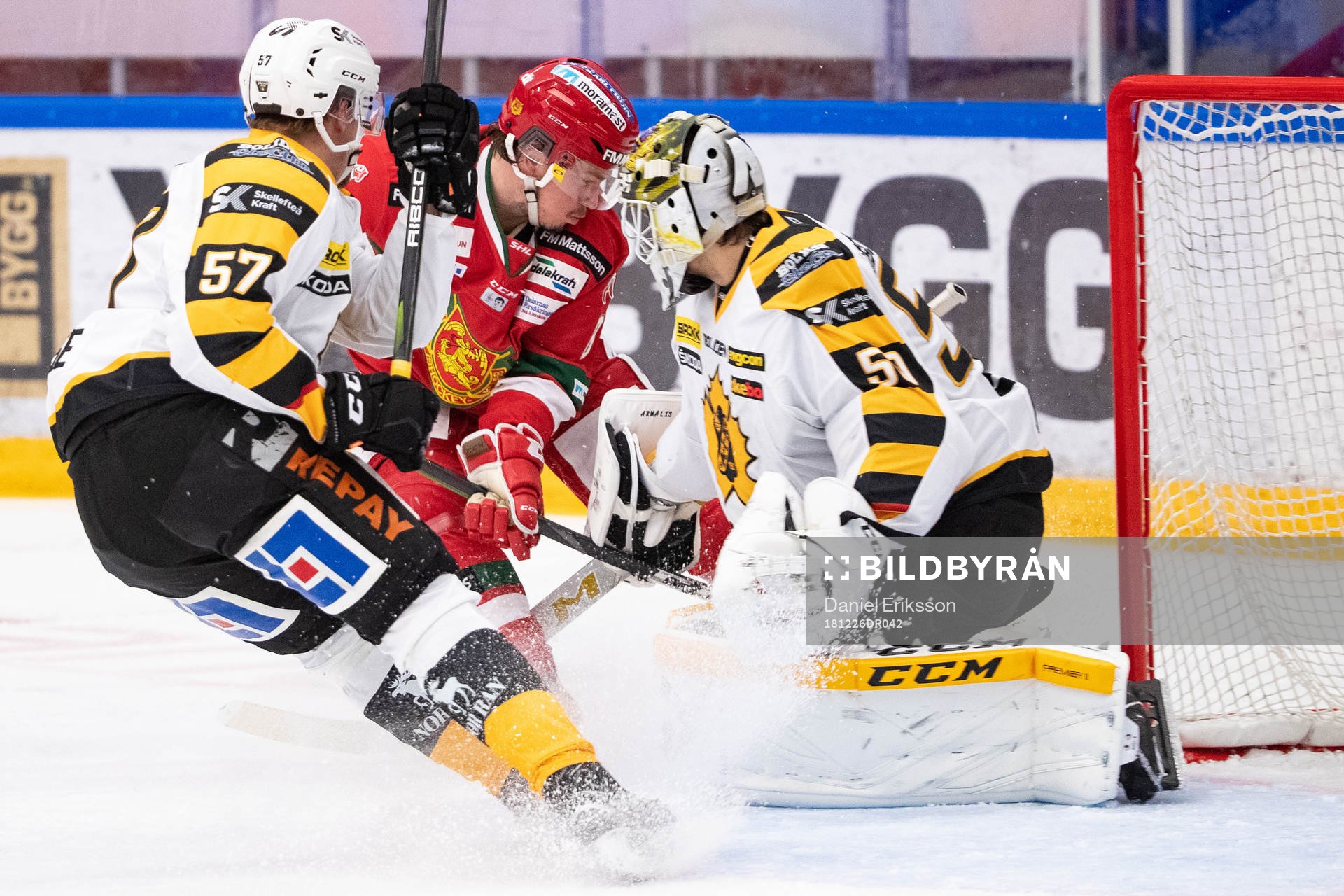 Skellefteås Emil Djuse och Moras Robin Johansson och