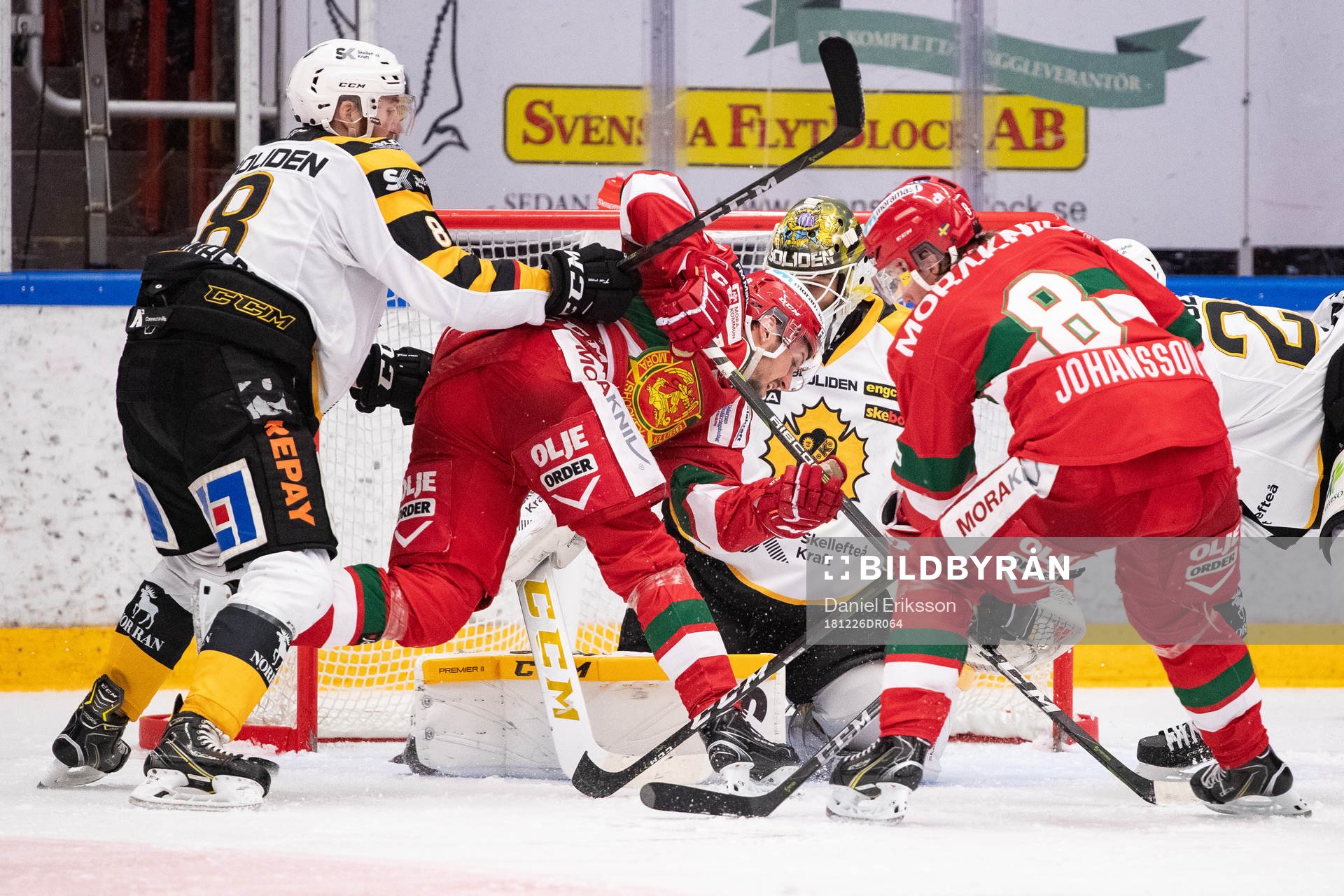 Skellefteås Petter Granberg och Moras Mathias Bromé och