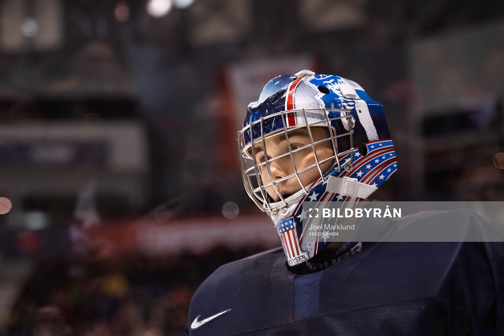 Goaltender Kyle Keyser of USA