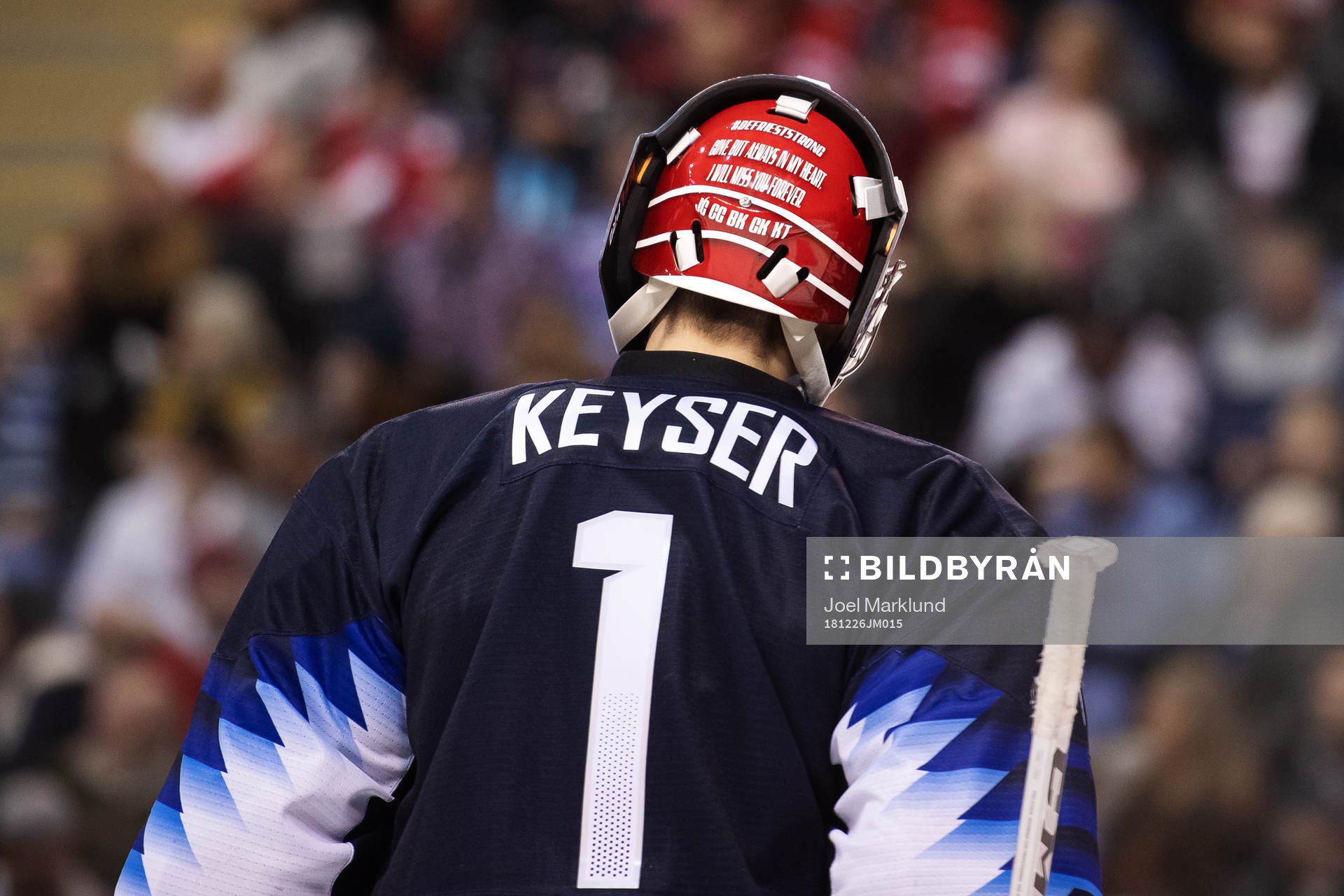 Goaltender Kyle Keyser of USA