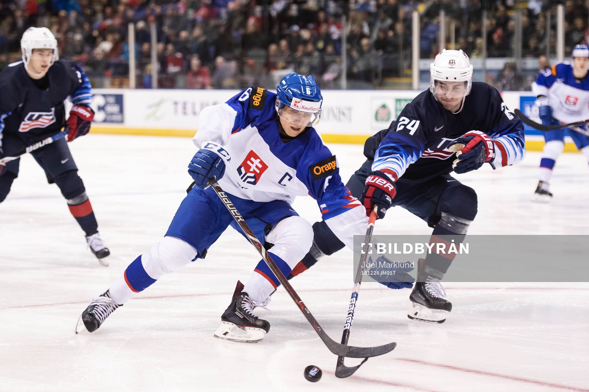 Martin Fehervary of Slovakia and Mattias Samuelsson of USA