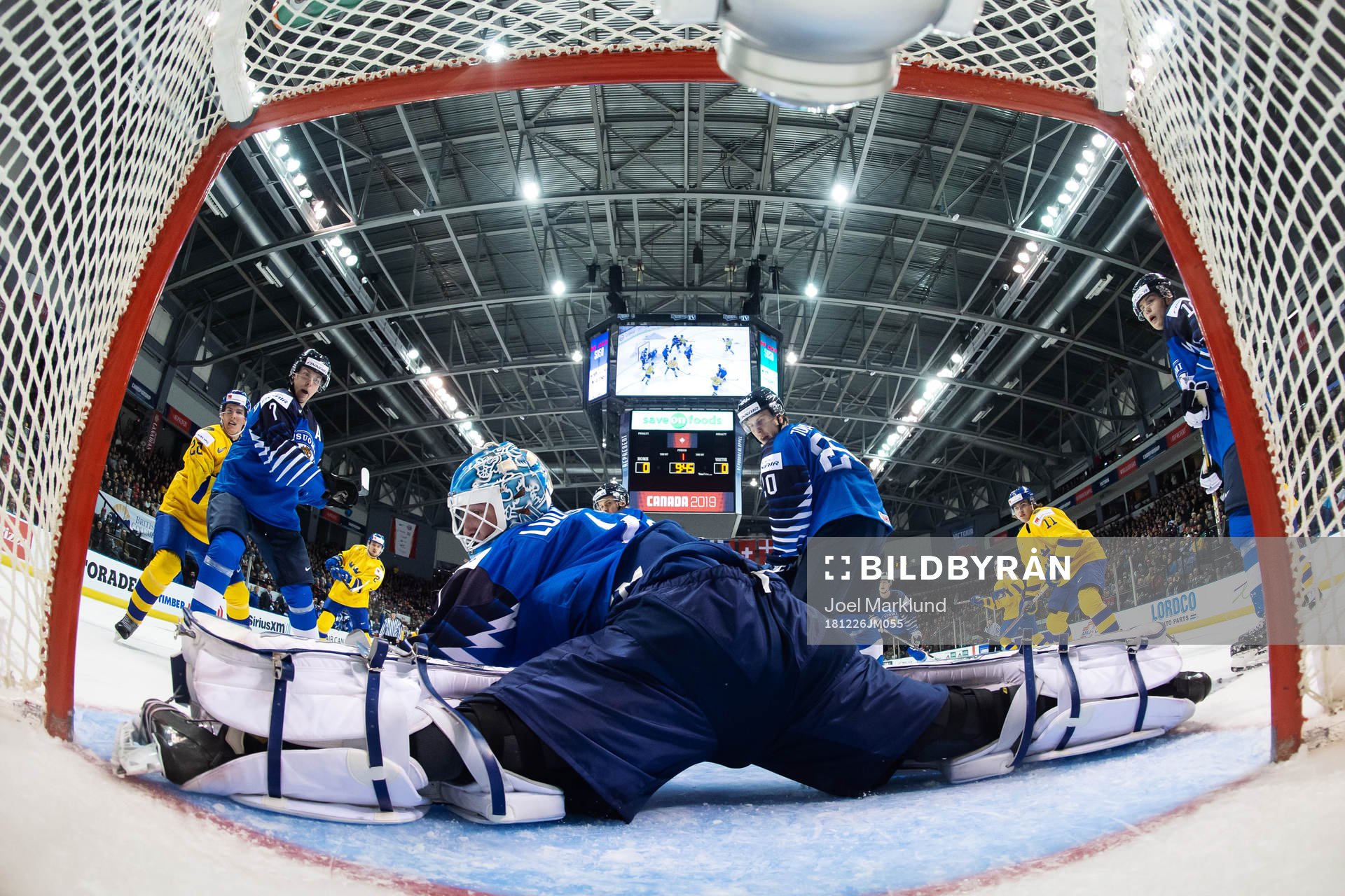 Goaltender Ukko-Pekka Luukkonen of Finland