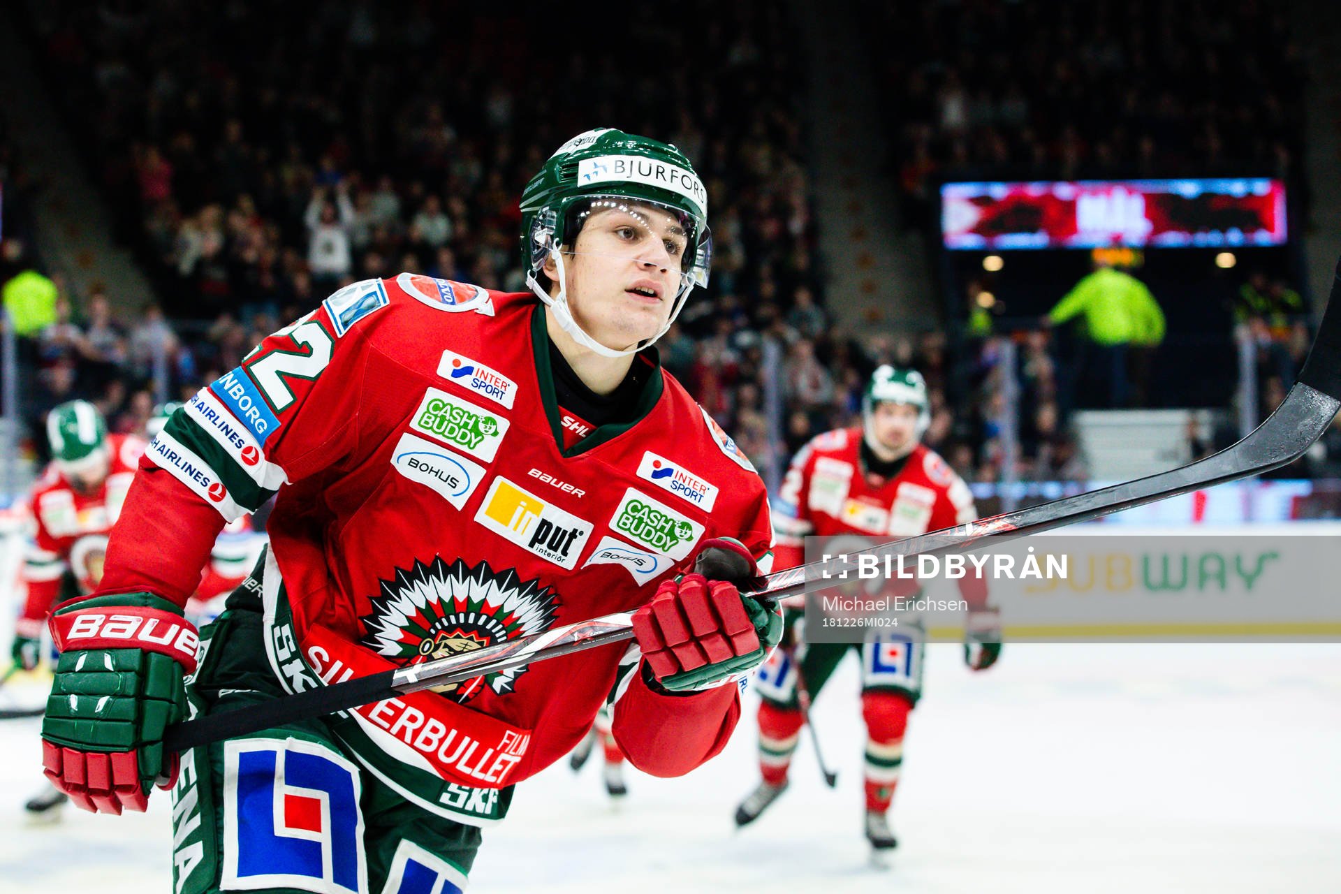 Frölundas Linus Nässén jublar