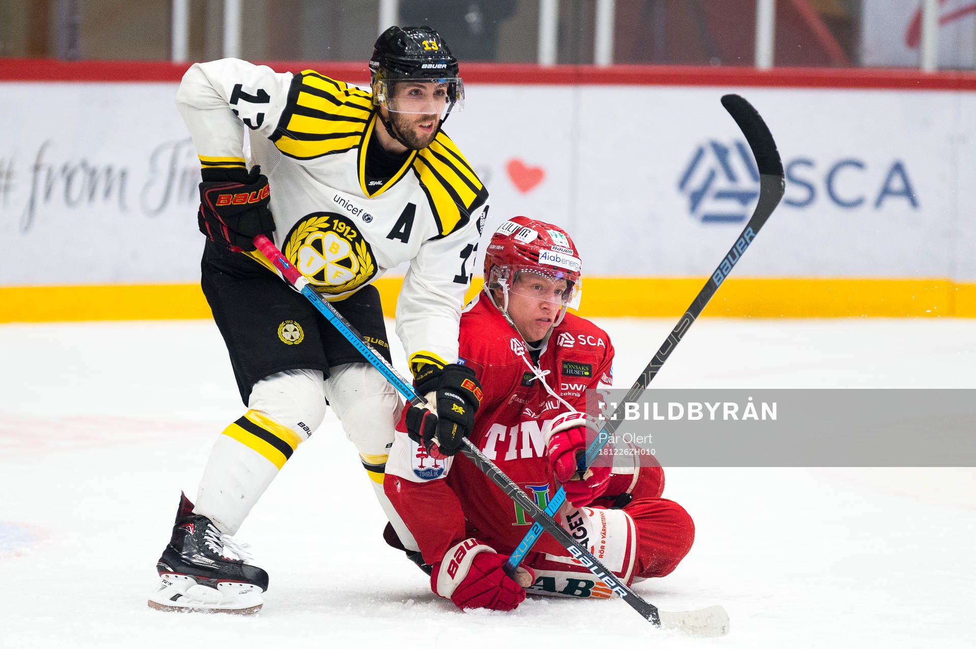 Brynäs Ryan Gunderson och Timrås Vilmos Gallo