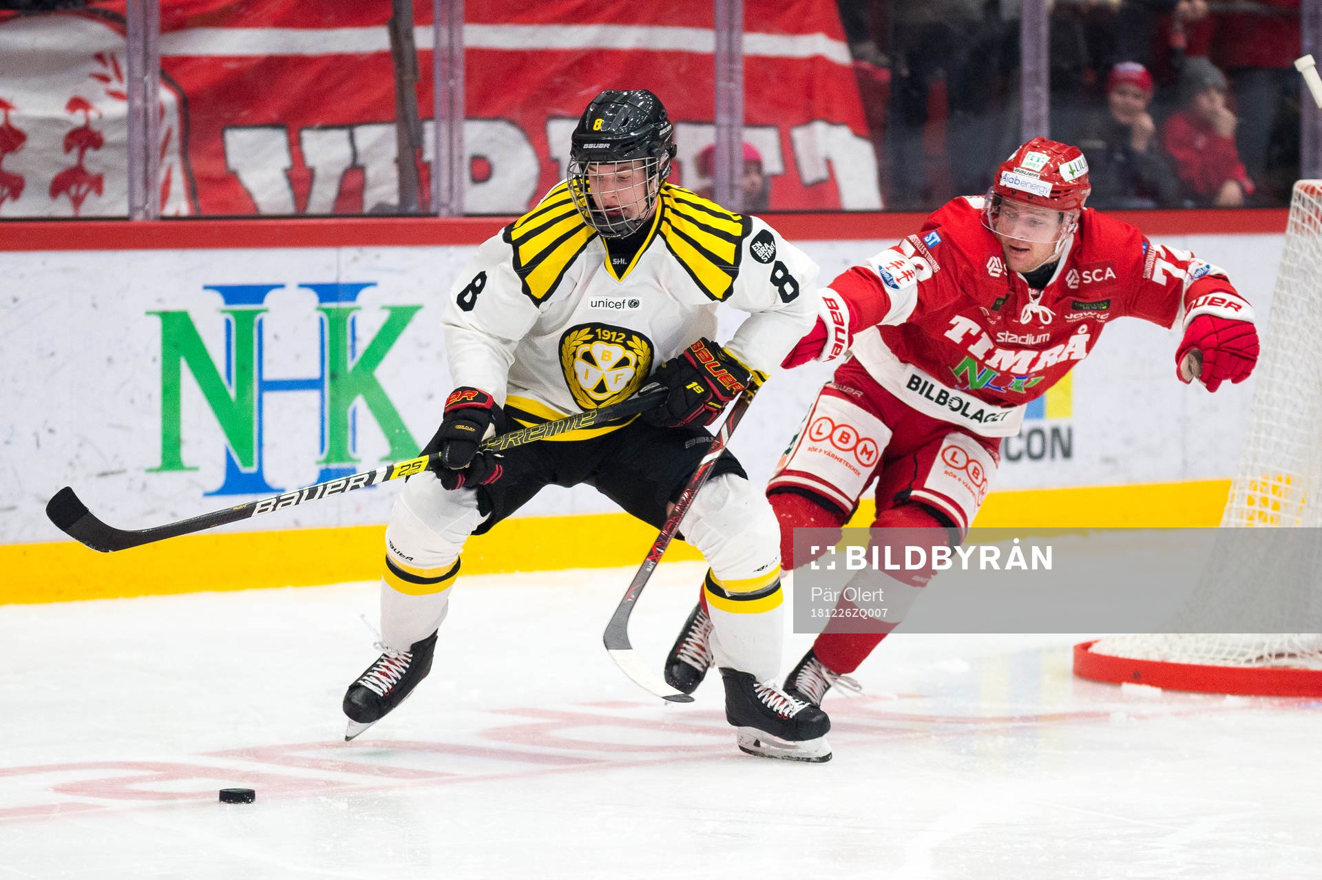 Brynäs Victor Söderström och Timrås Ludvig Rensfeldt