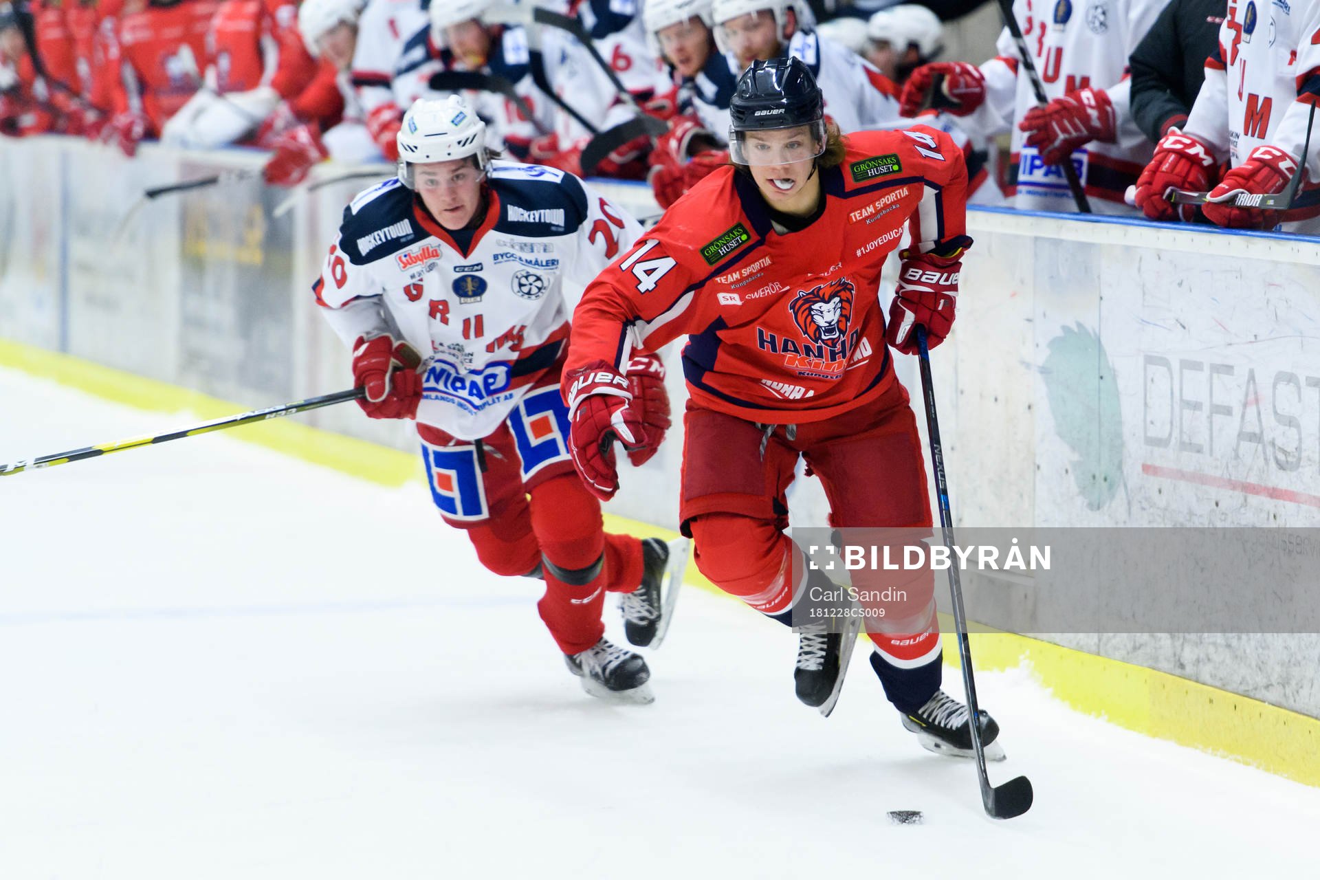 Grums Pelle Hedlund jagar Hanhals Hampus Rydqvist