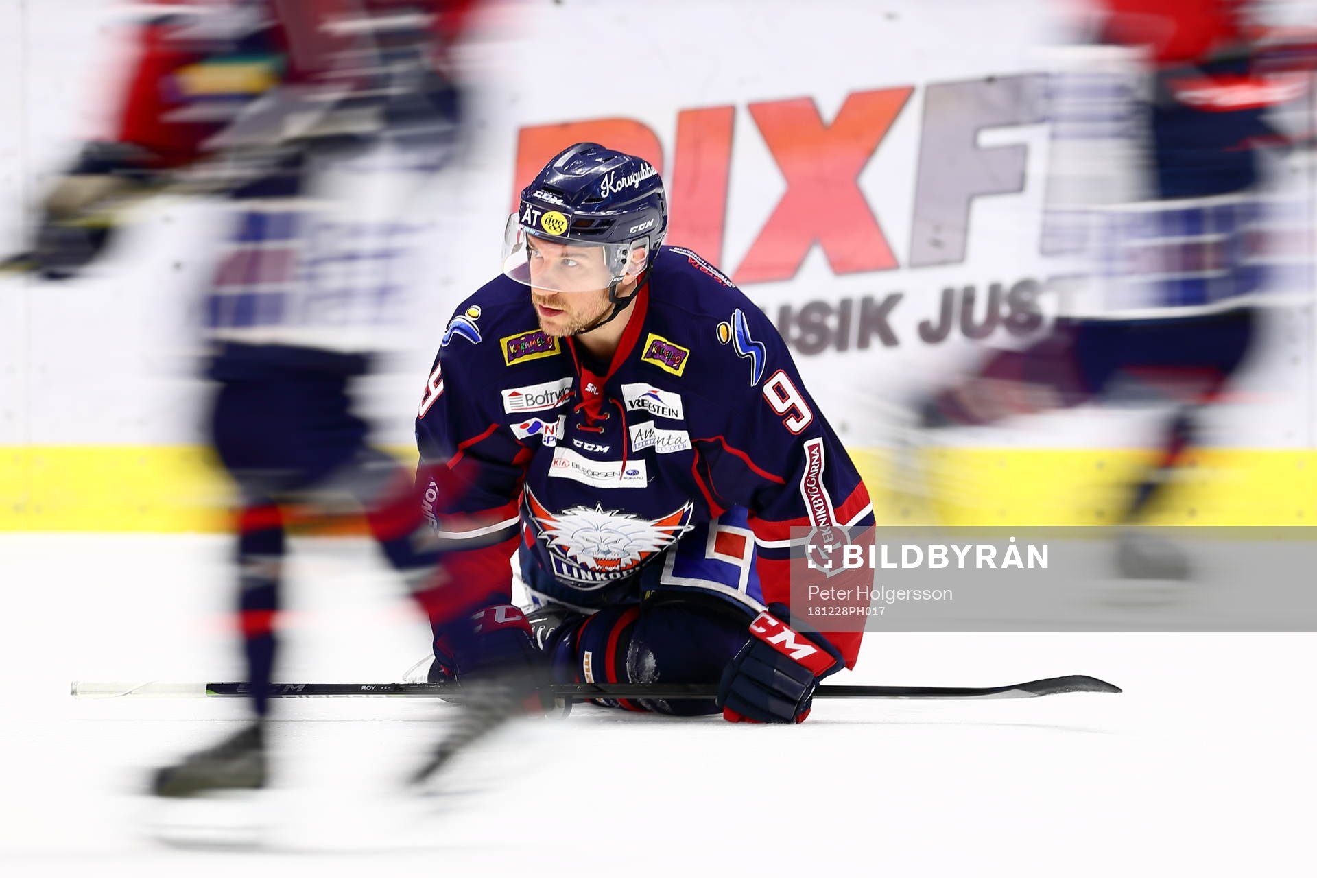 Linköpings Derek Roy före ishockeymatchen i SHL mellan